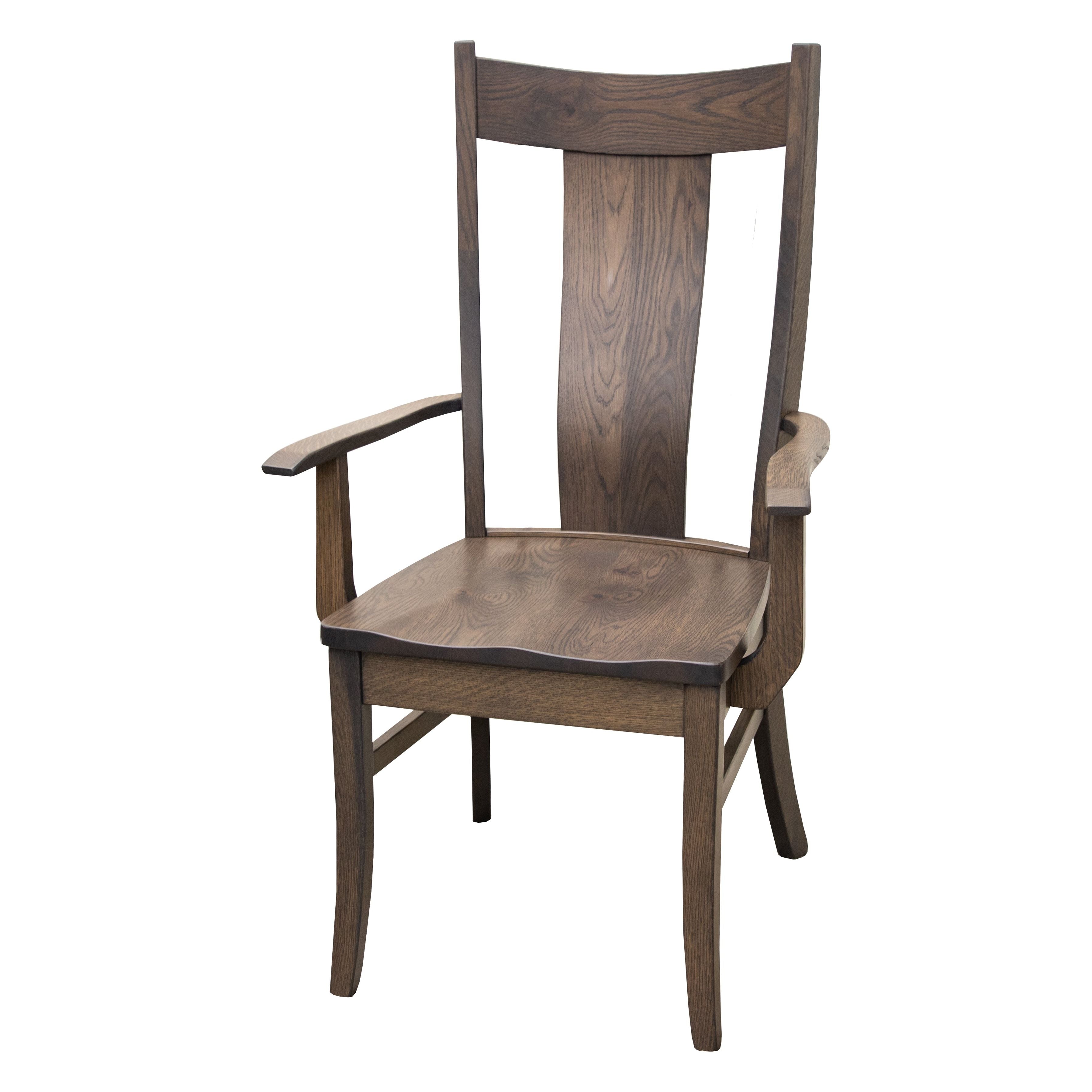 Eagle White Oak Wood Arm Dining Chair | SB