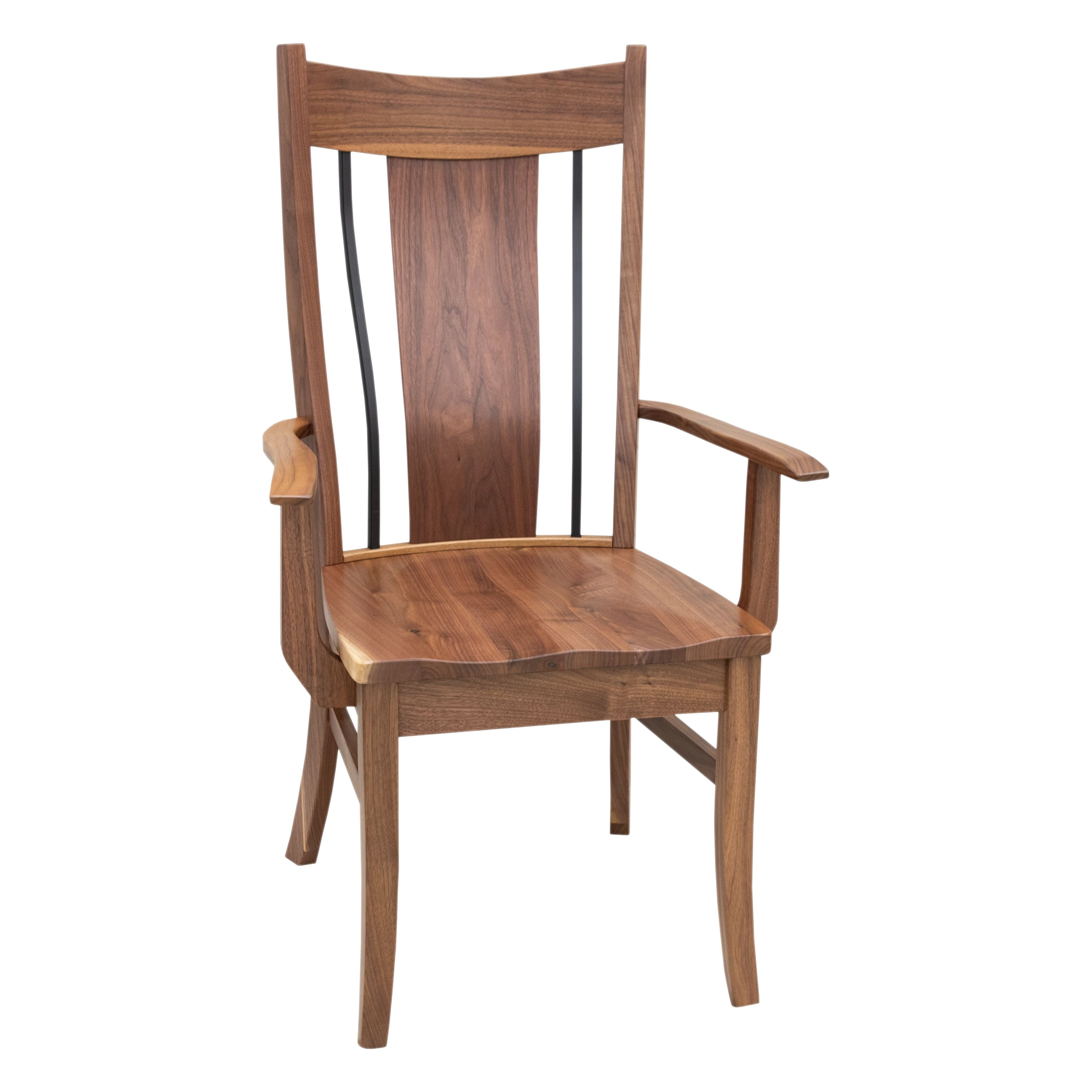 Eagle Walnut Wood Arm Dining Chair | NAT