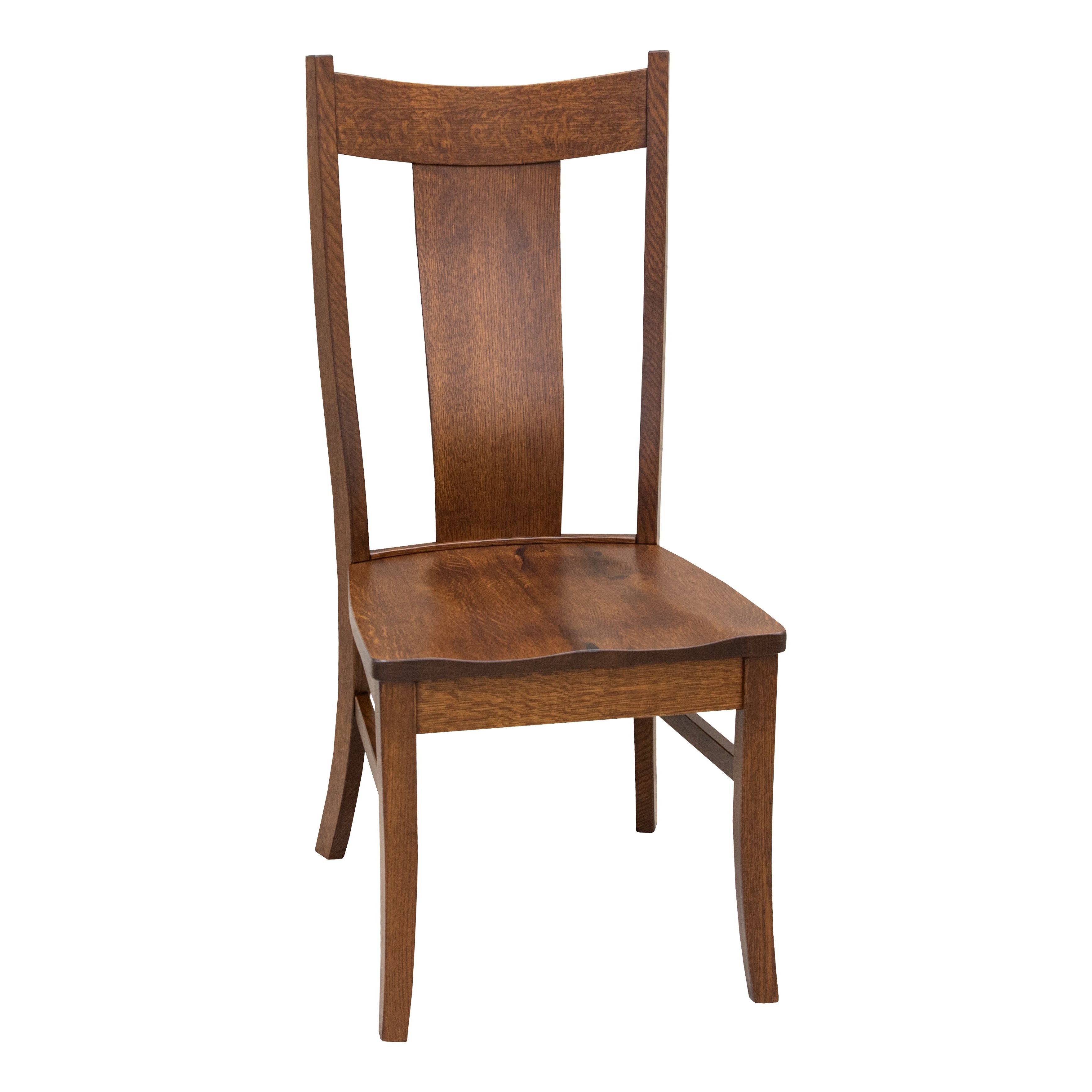 Eagle Rustic Quarter Sawn White Oak Wood Side Dining Chair | GB