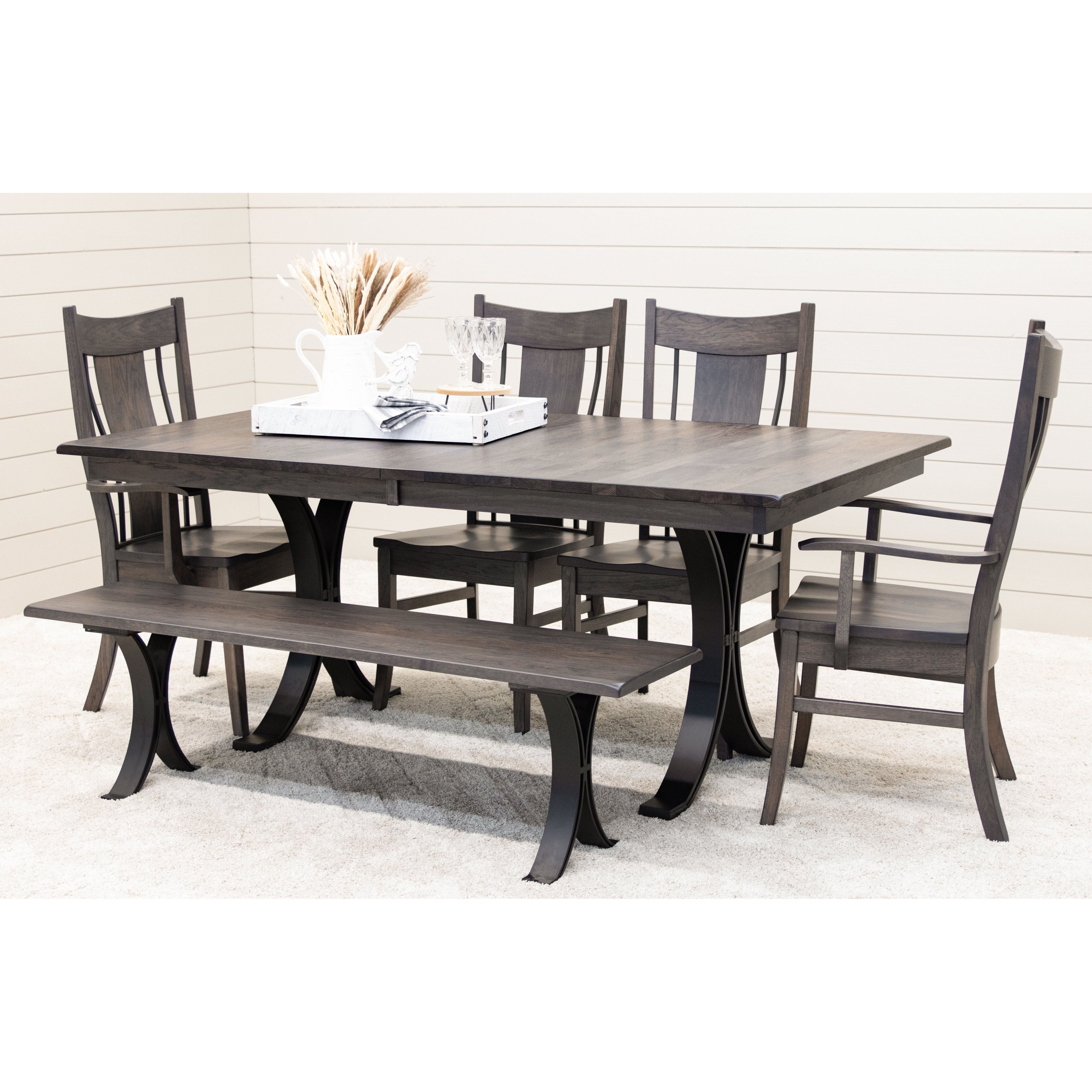 Eclipse Hickory Wood Dining Bench | GS