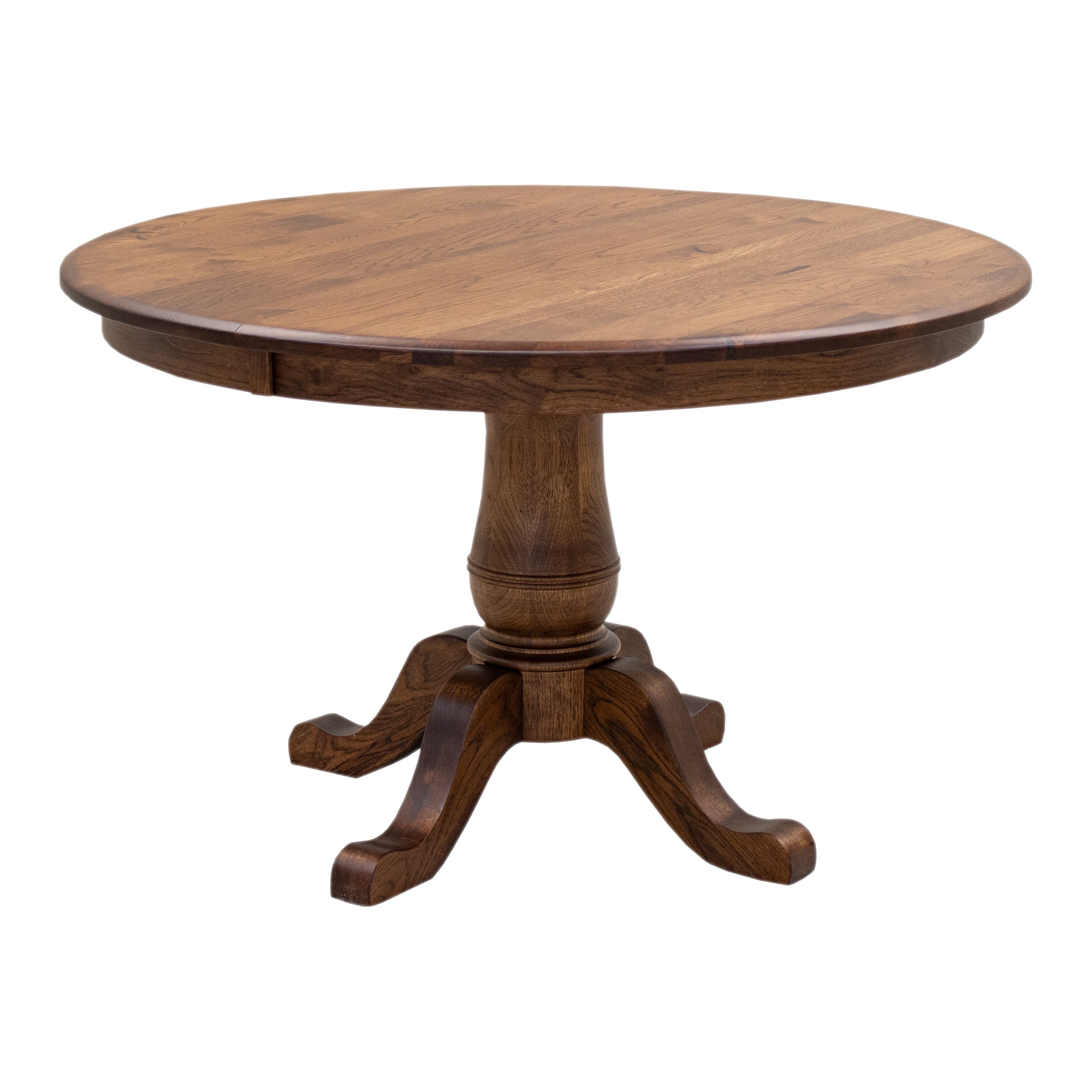 Ellington Round Hickory Wood Extending Dining Table | ASB