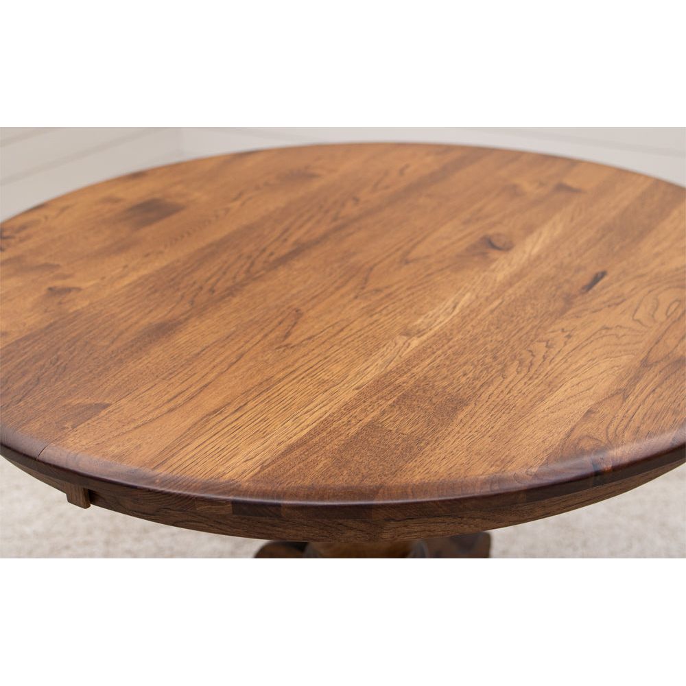 Ellington Round Hickory Wood Extending Dining Table | ASB