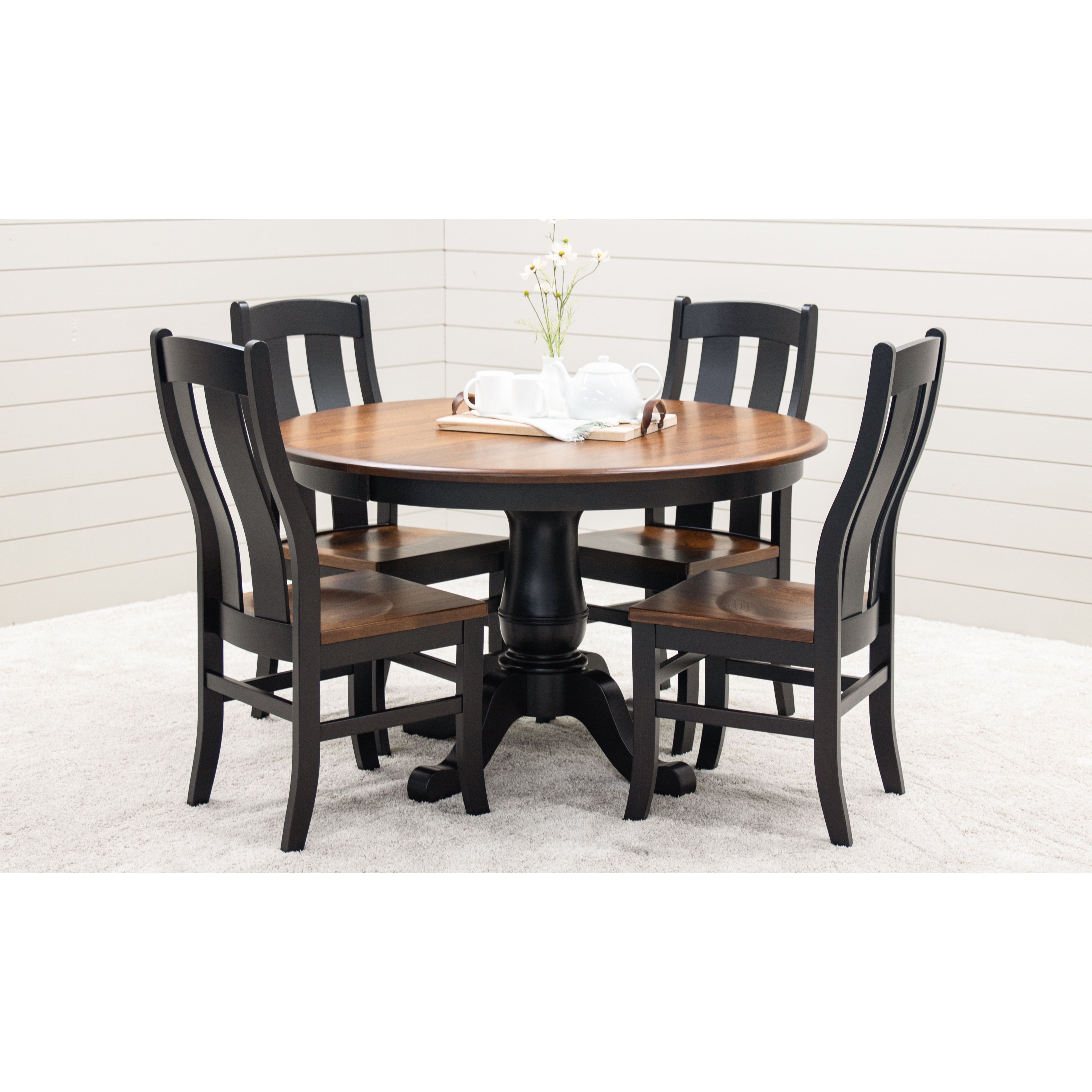 Arlington Black & Wood Side Dining Chair | M-EB&E-MC