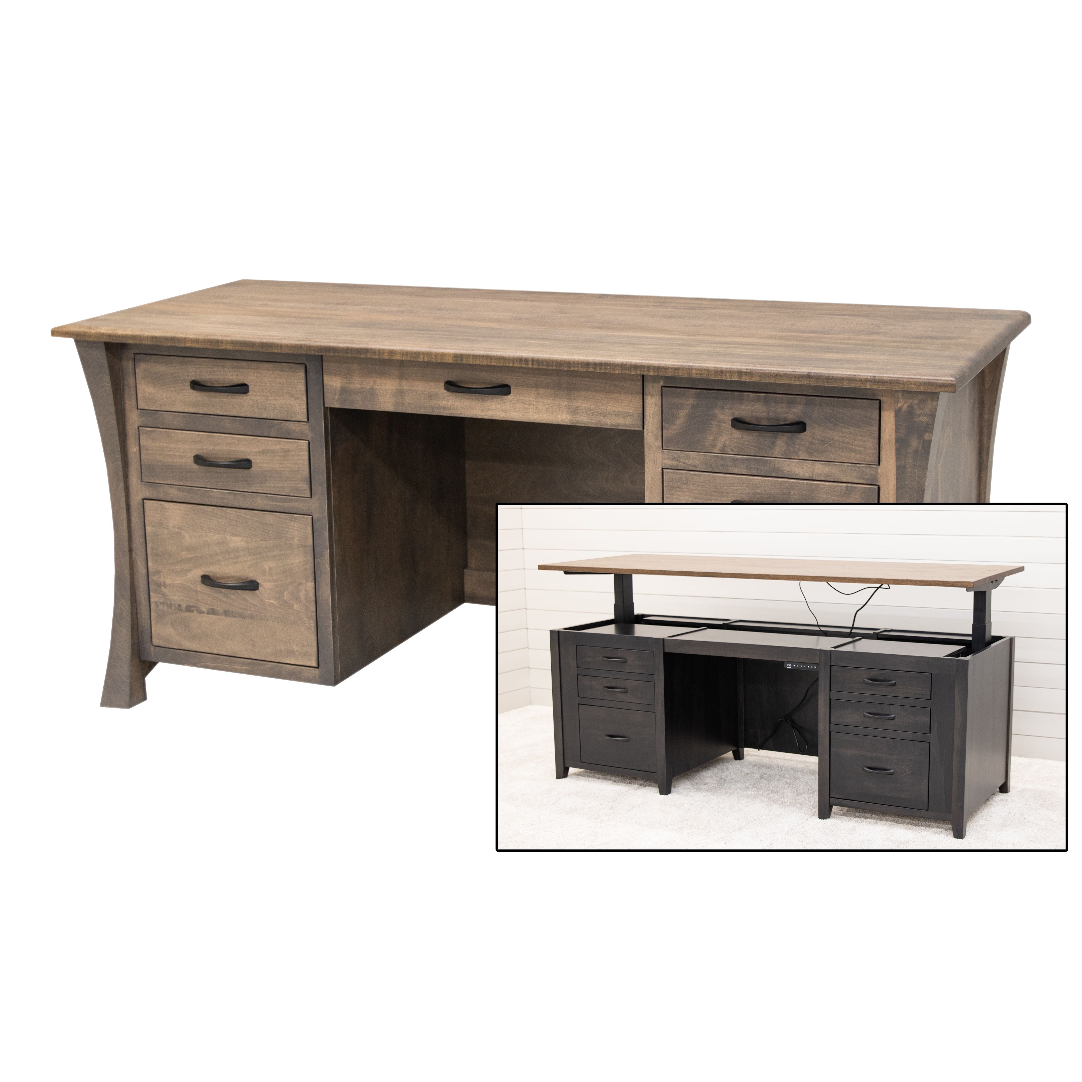 Brooklyn Maple Wood Executive Desk | SP