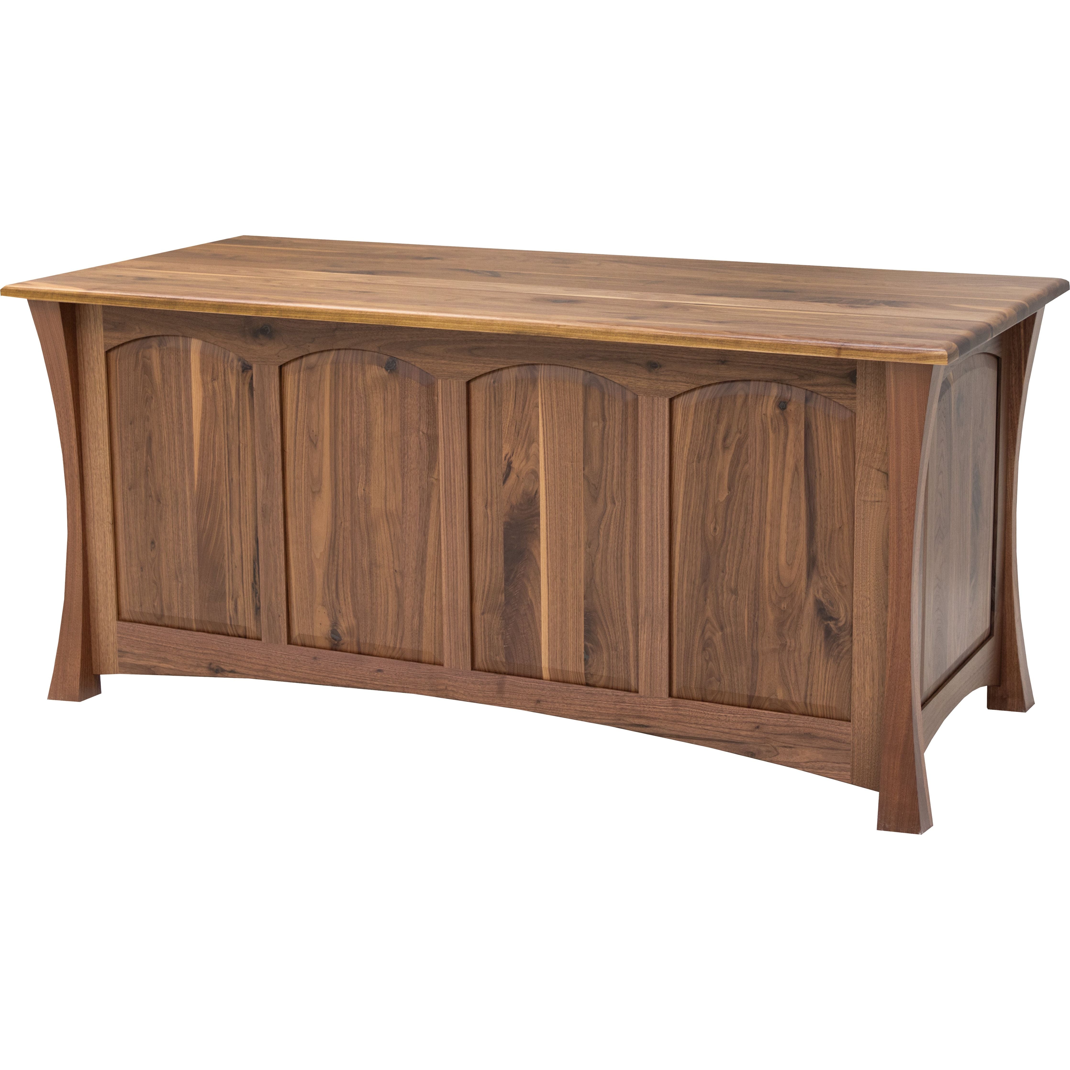 Brooklyn Black & Wood Executive Desk with Panels | M-EB&BIR-ASB