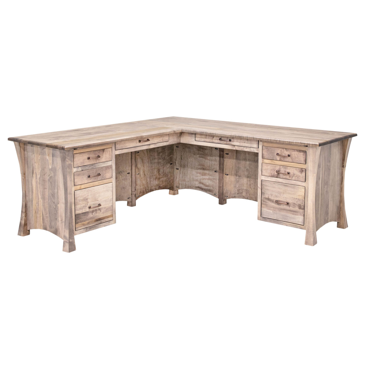 Brooklyn Maple Wood L Desk | DU