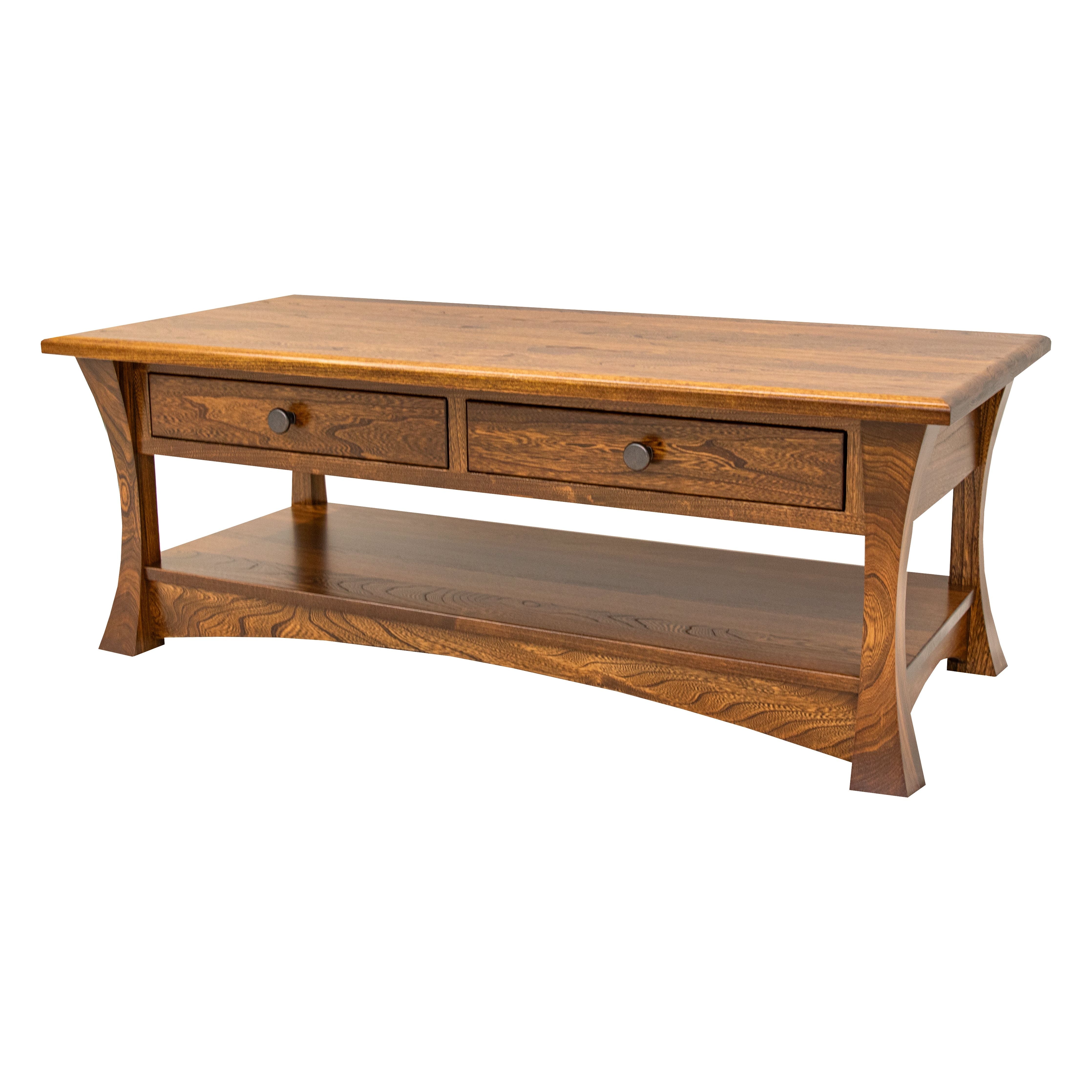 Brooklyn Elm Wood Rectangle Open Coffee Table | MC