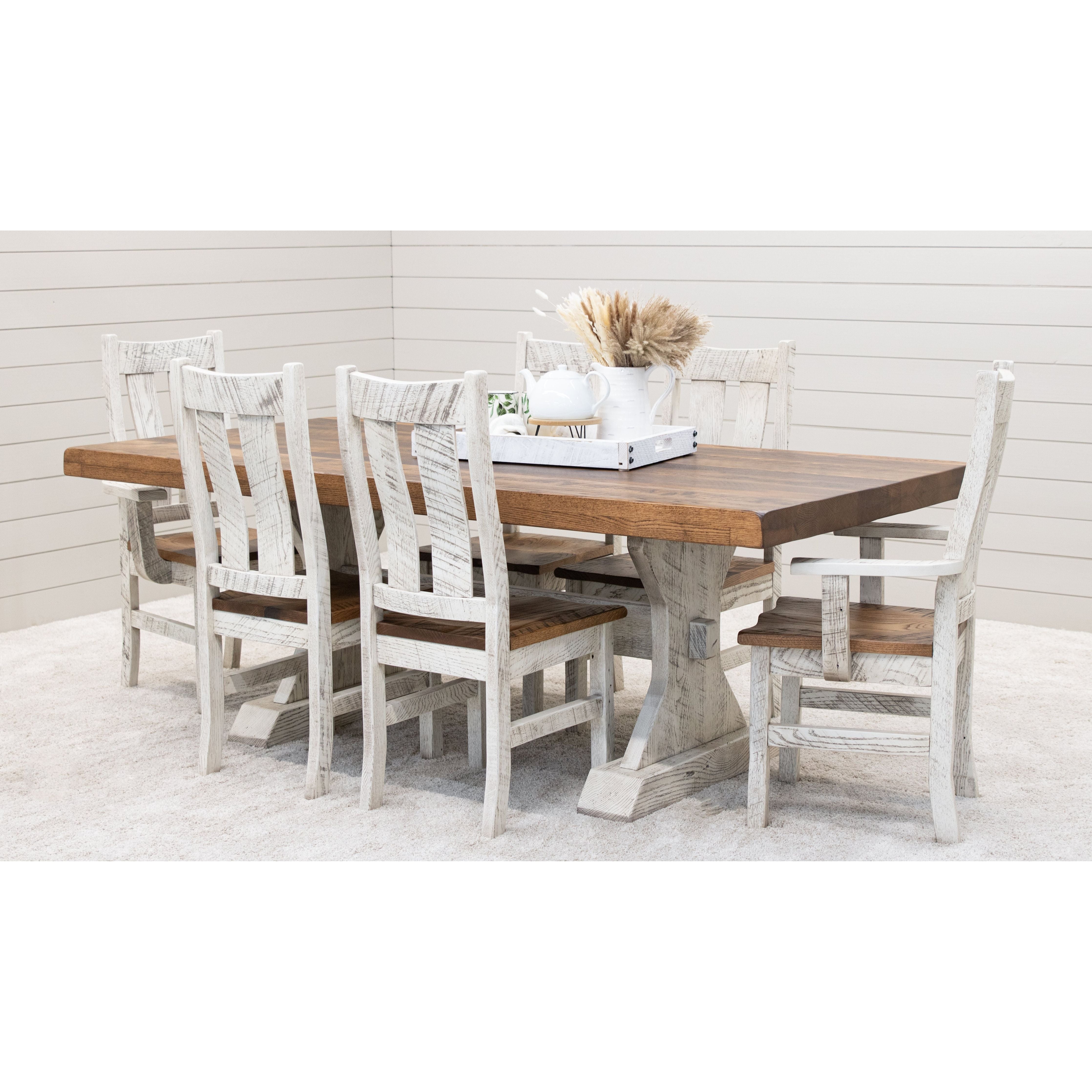 Timberland Reclaimed White & Wood Side Dining Chair