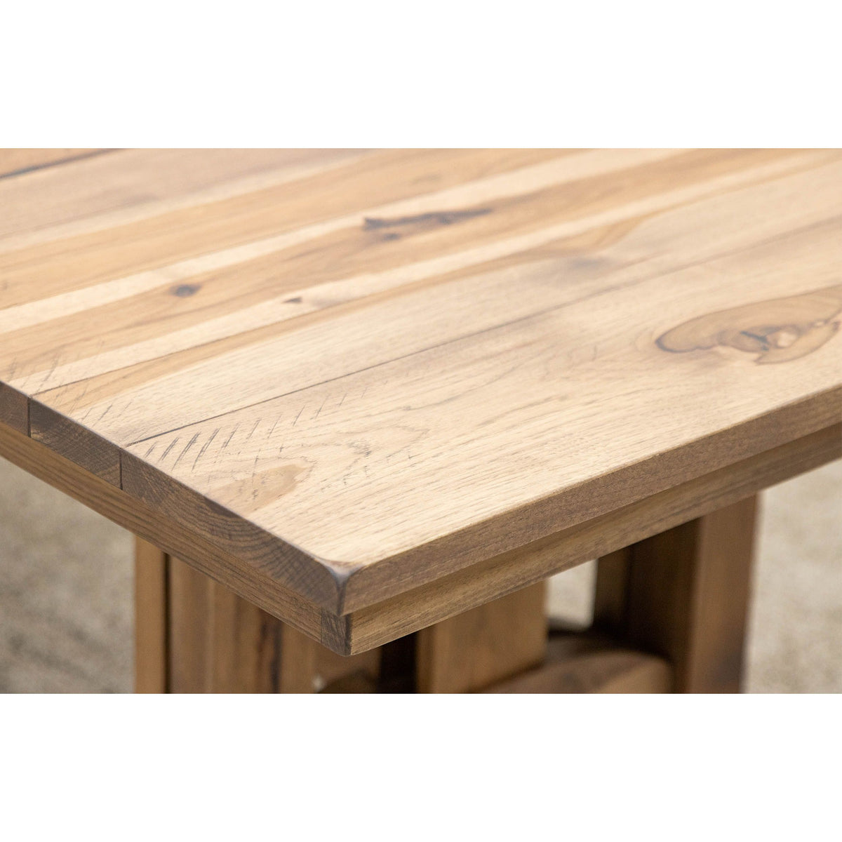 Shaker Hill Extra Large Hickory Wood Dining Table | WB