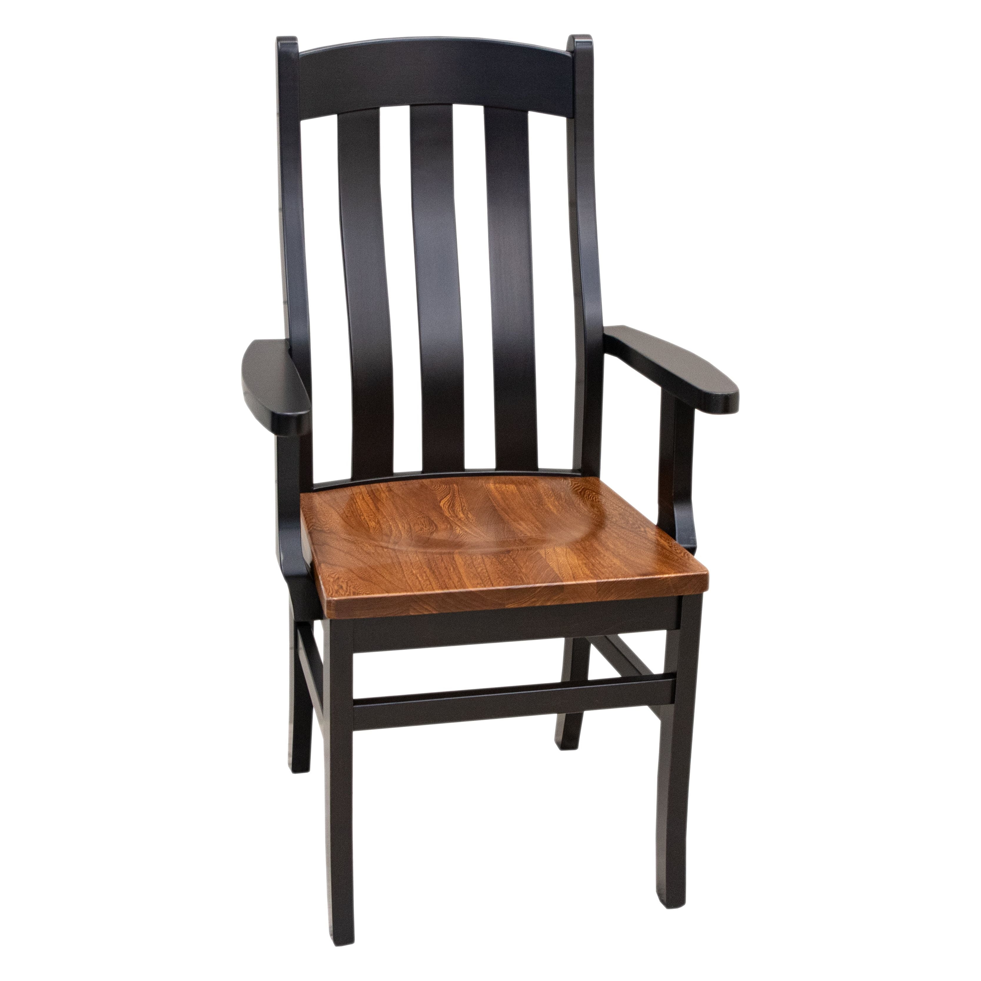 Fostoria Black & Wood Arm Dining Chair | M-EB&E-MC