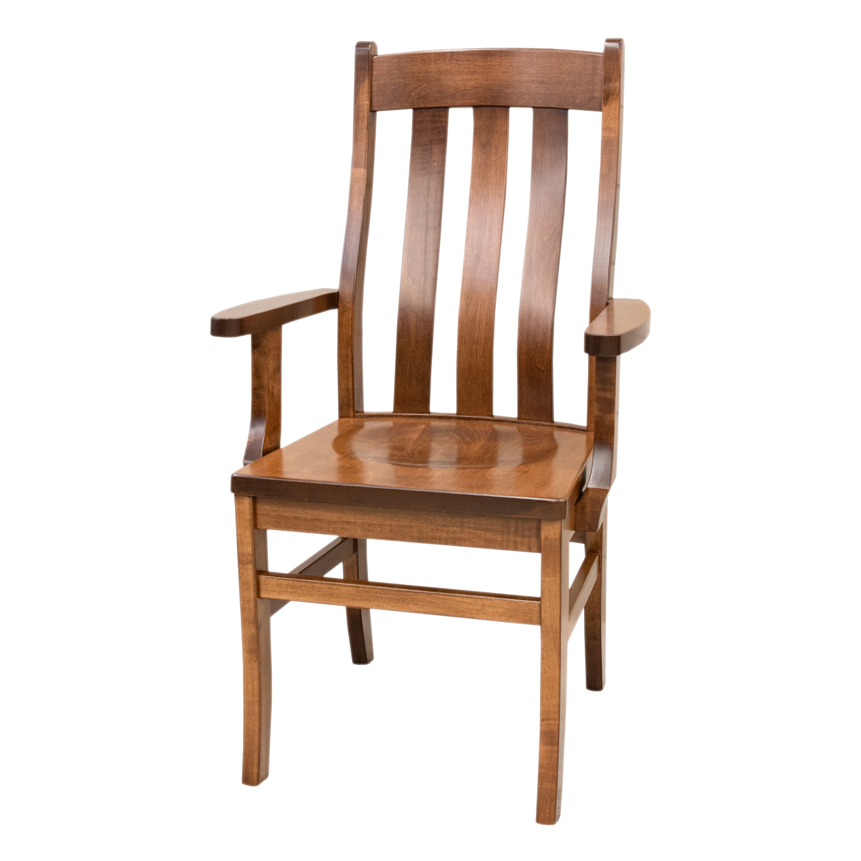 Fostoria Maple Wood Arm Dining Chair | BOS