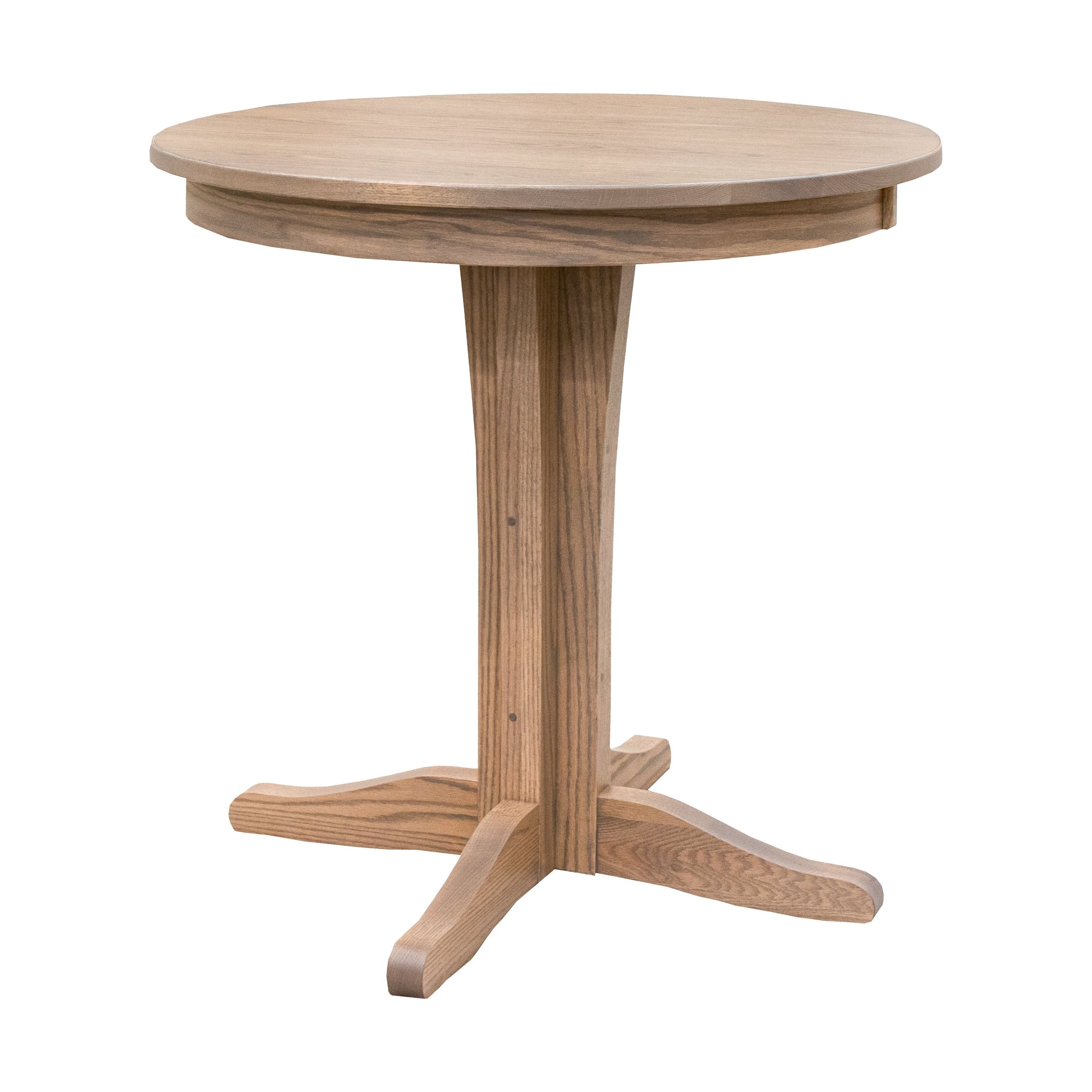 Glacier Oak Wood Round Pub Table | VD