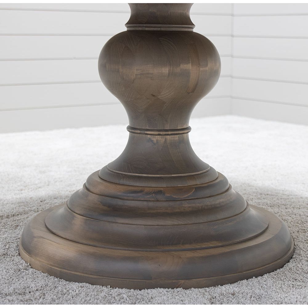 Global Round Maple Wood Pedestal Dining Table | VD
