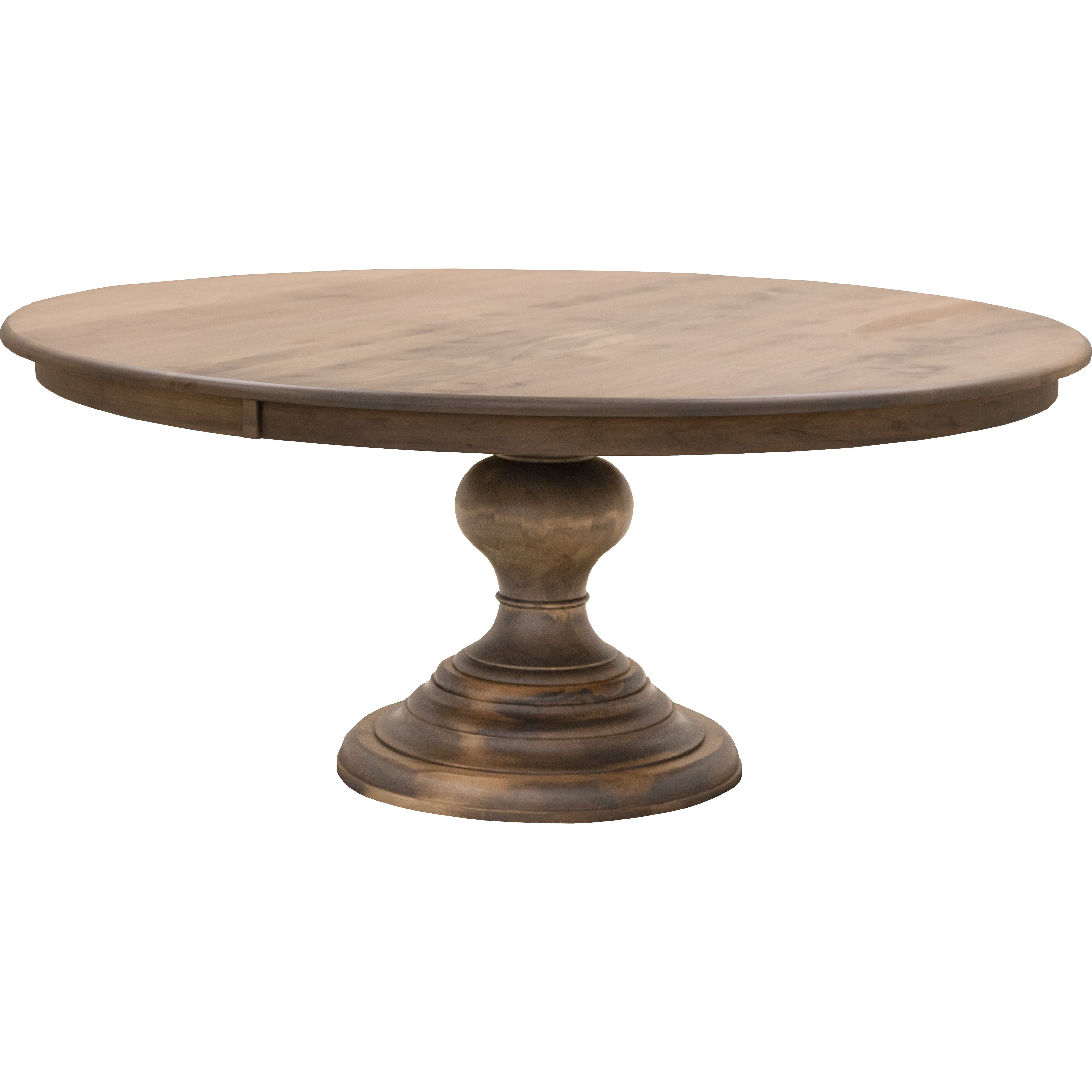 Global Round Maple Wood Pedestal Dining Table | VD
