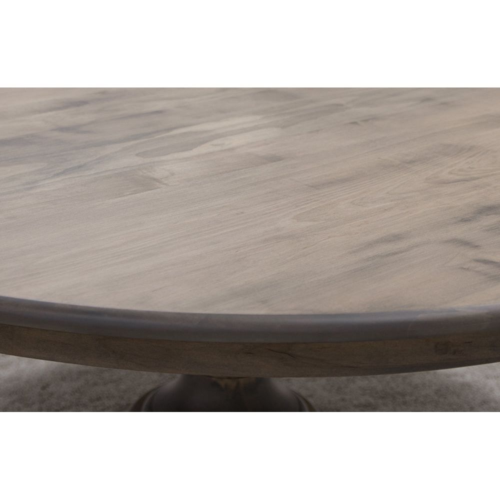 Global Round Maple Wood Pedestal Dining Table | VD