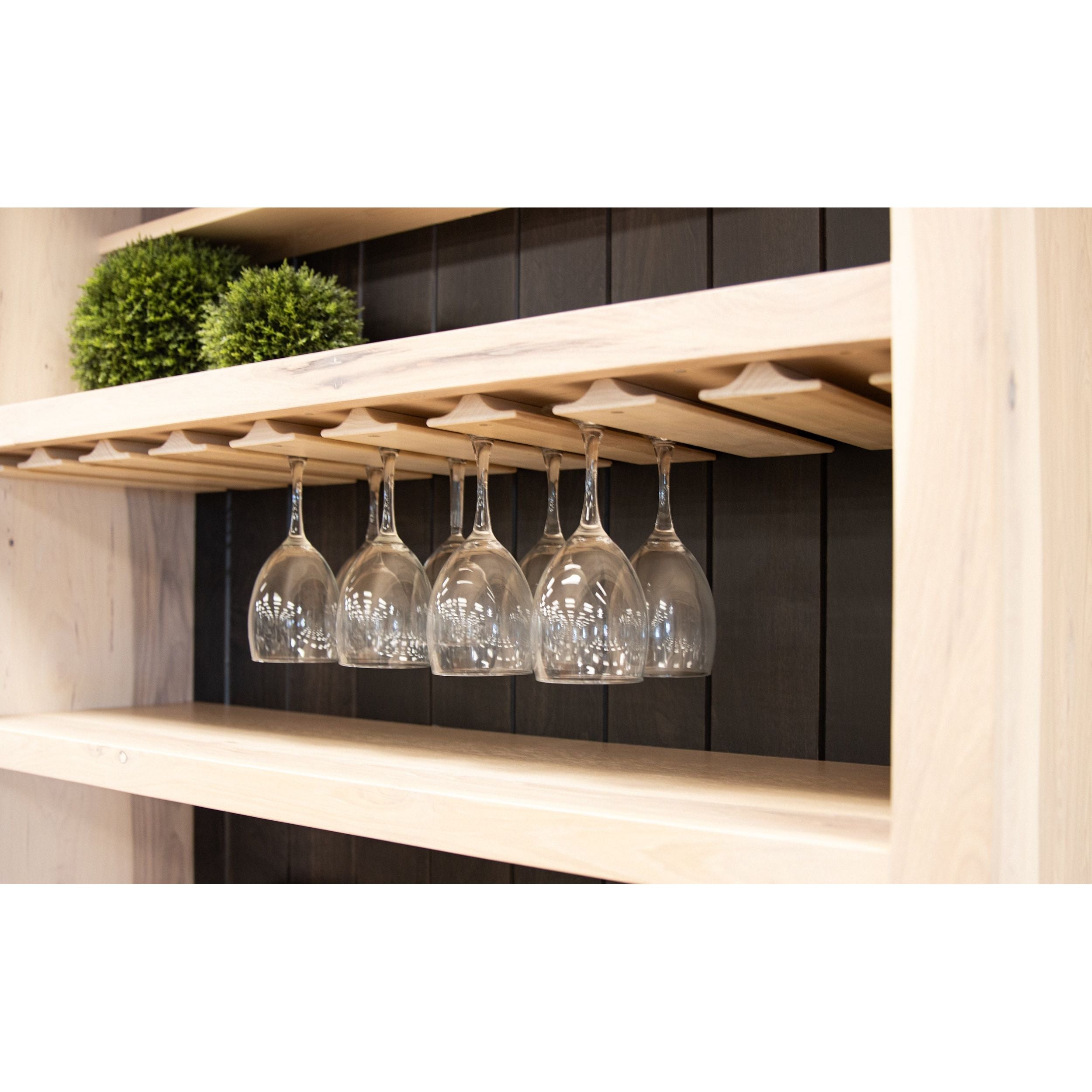 Small Granville Hickory Wood Wine Fridge Cabinet | RH-SW&M-DK