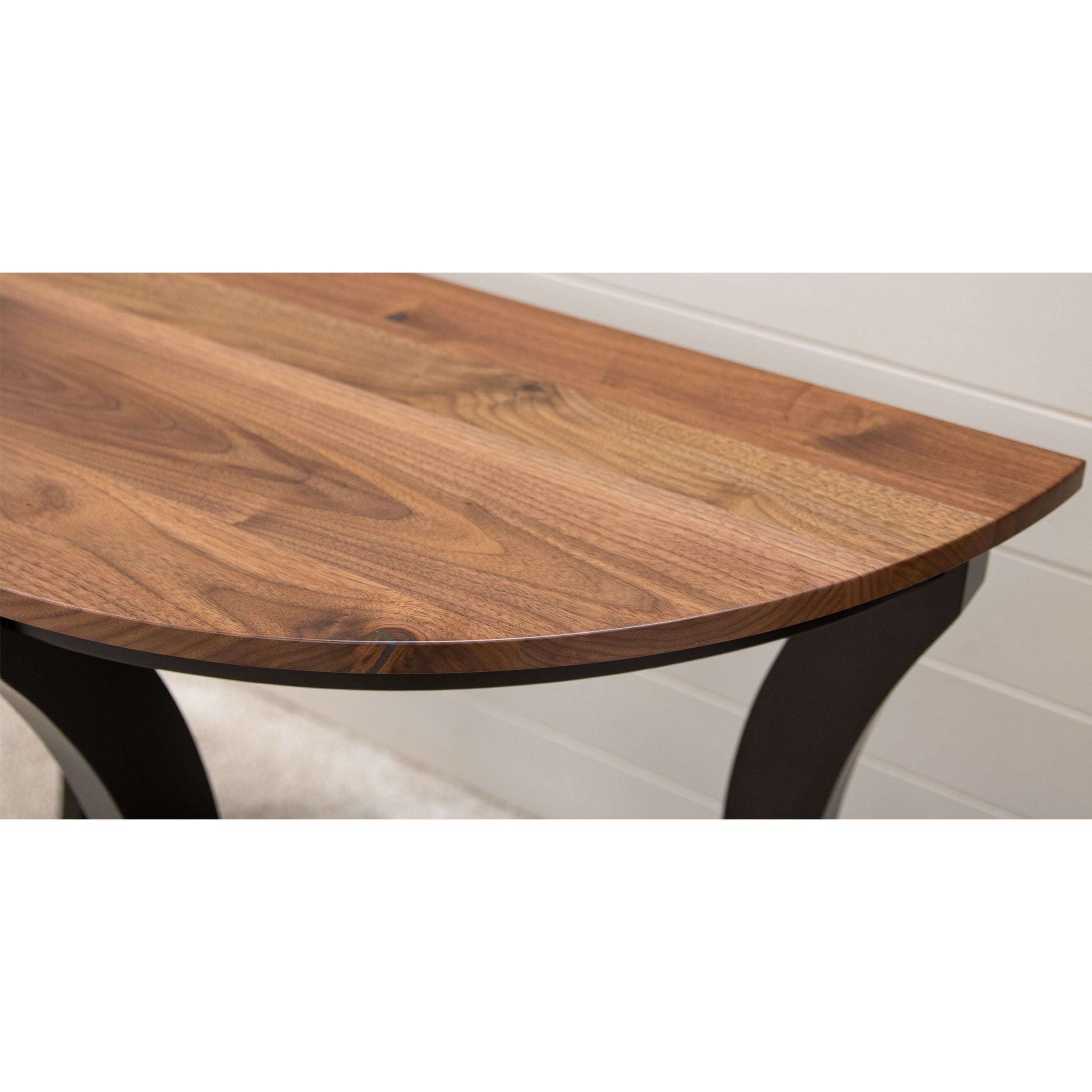 Half Moon Black & Wood Foyer Table | M-EB&RW-NAT