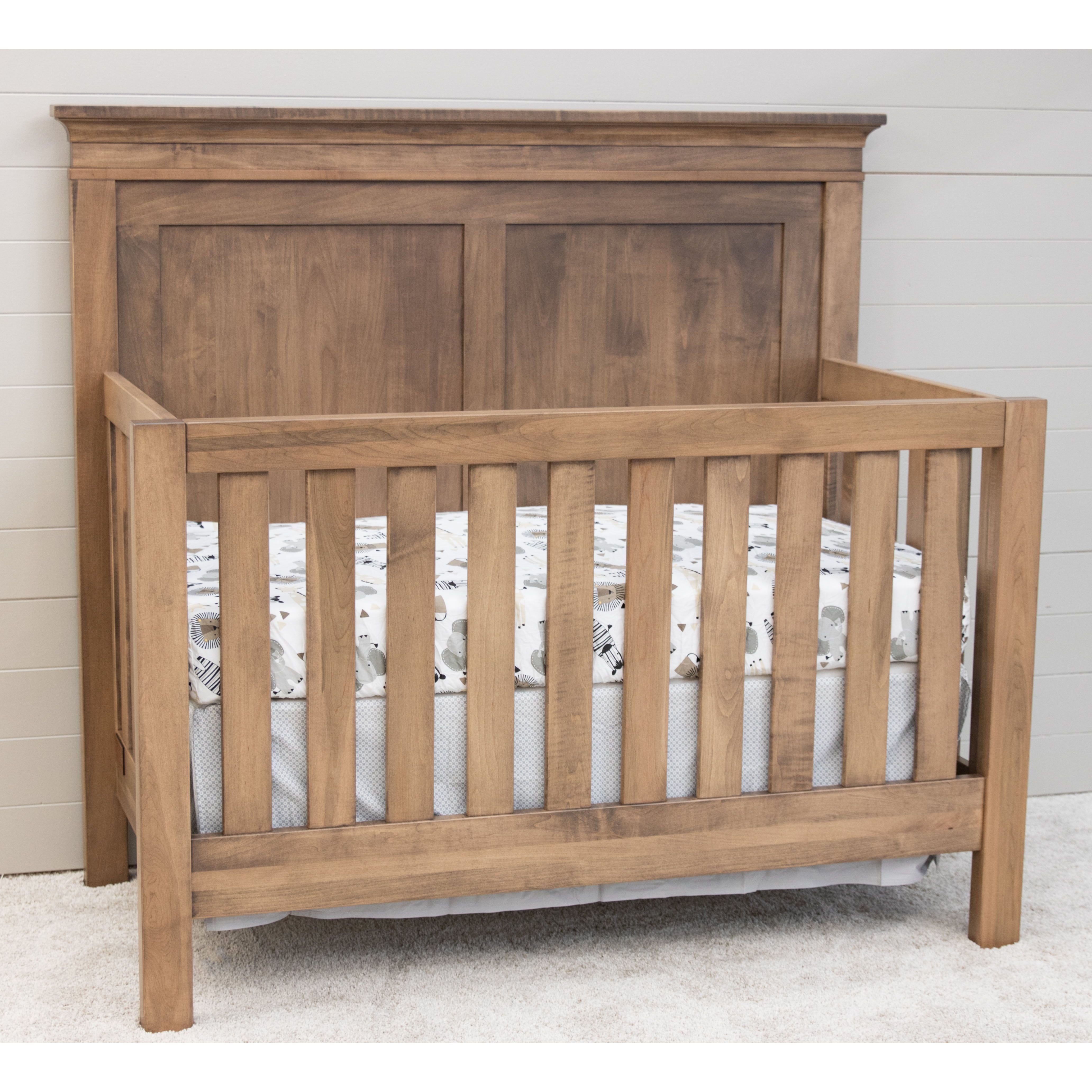 Haven Panel Maple Wood Convertible Crib | WB