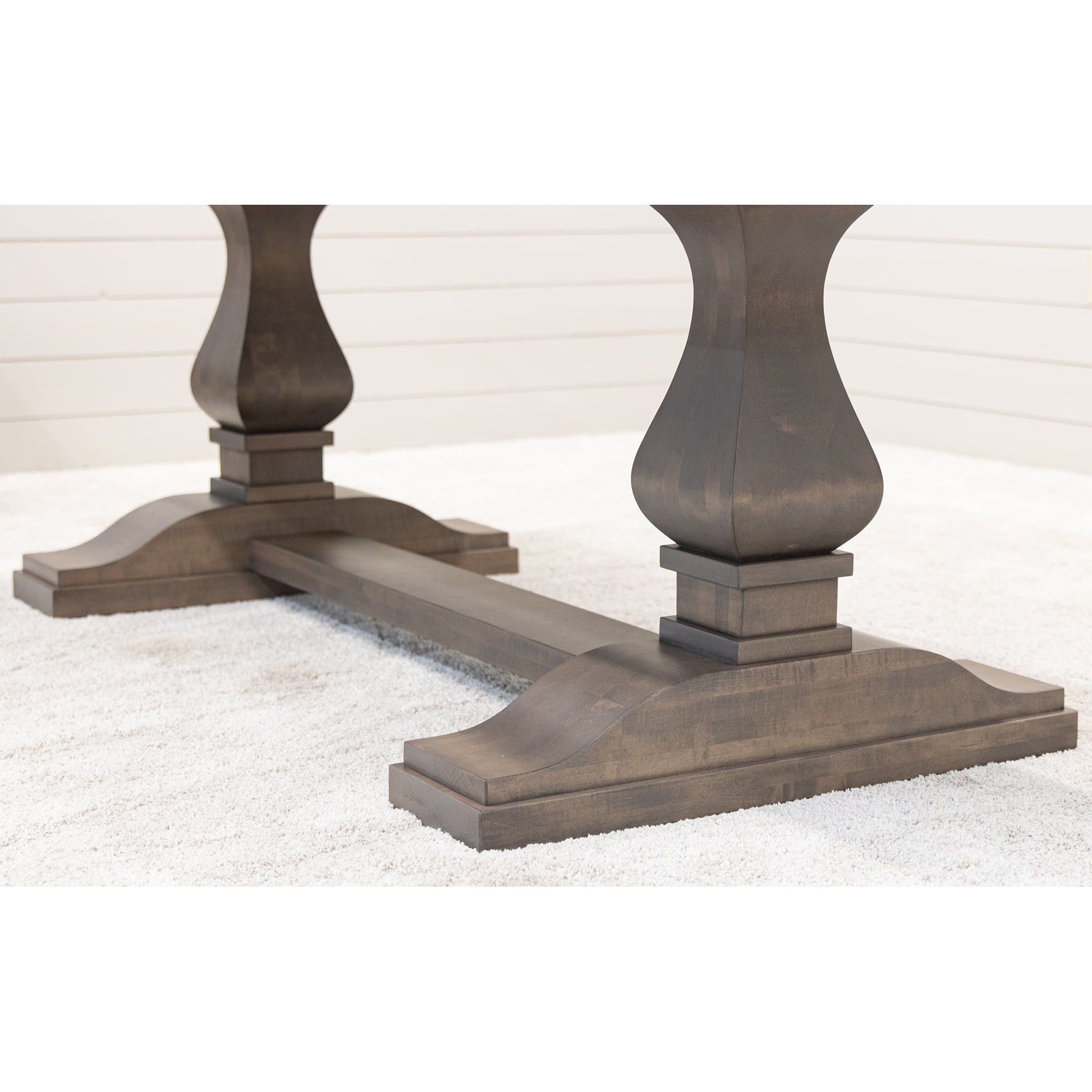 Hillside Maple Wood Large Modern Double Pedestal Extending Dining Table | DCD