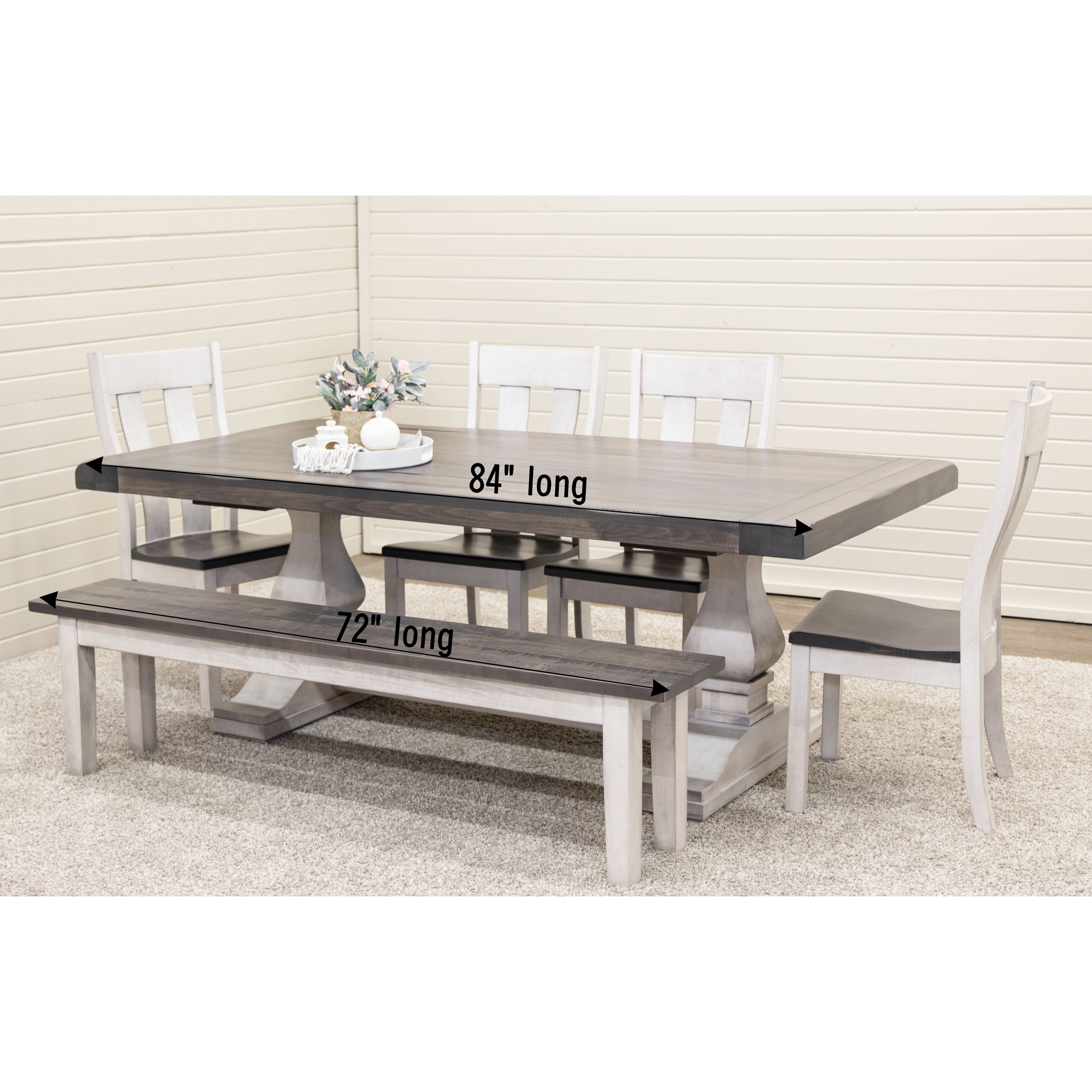 Urbana White & Wood Side Dining Chair | M-AV&GS
