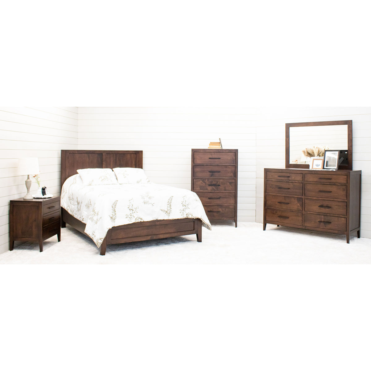 Hilton Full Maple Wood Storage Platform Bed | BV