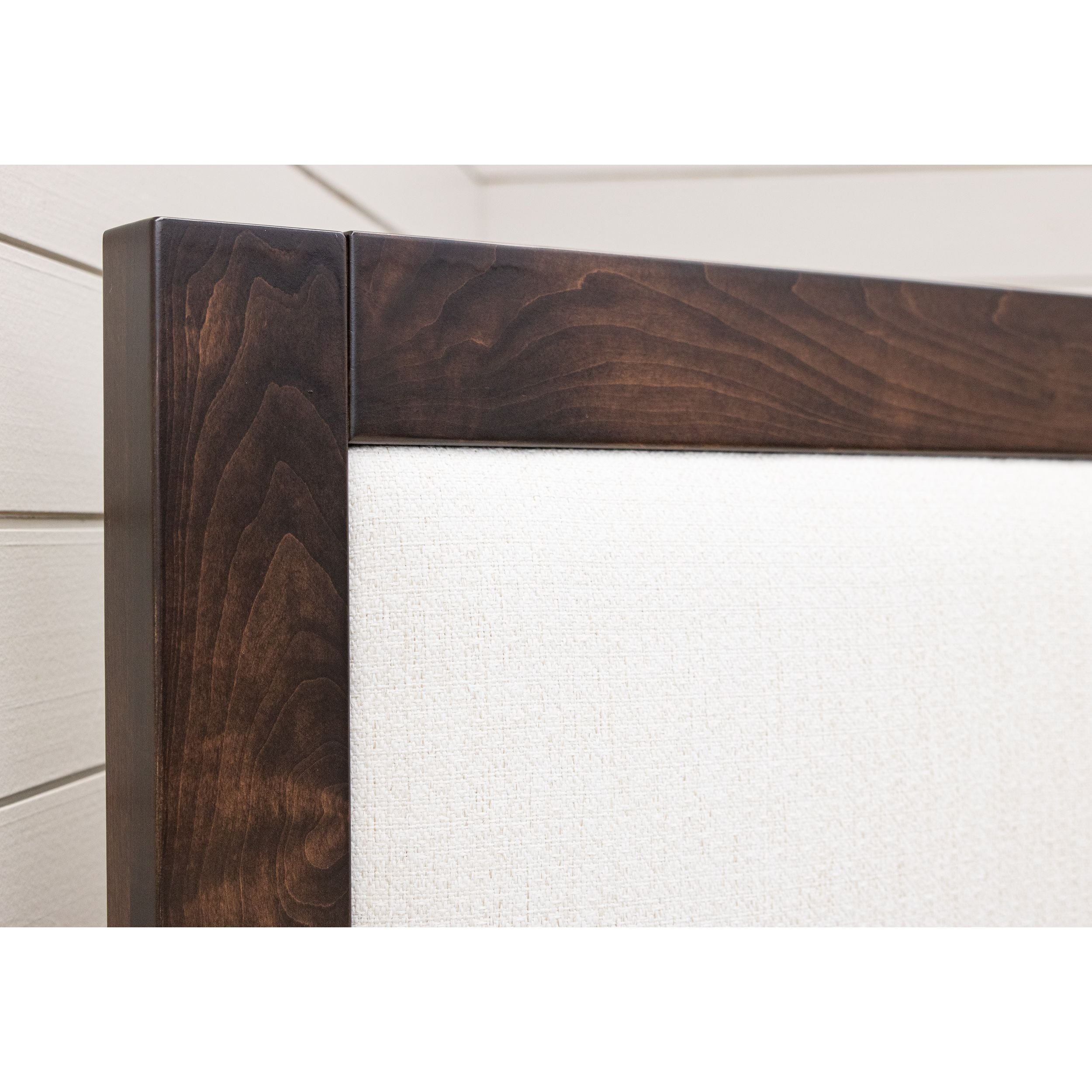 Hudson King Maple Wood Bed with Upholstered Headboard | BV