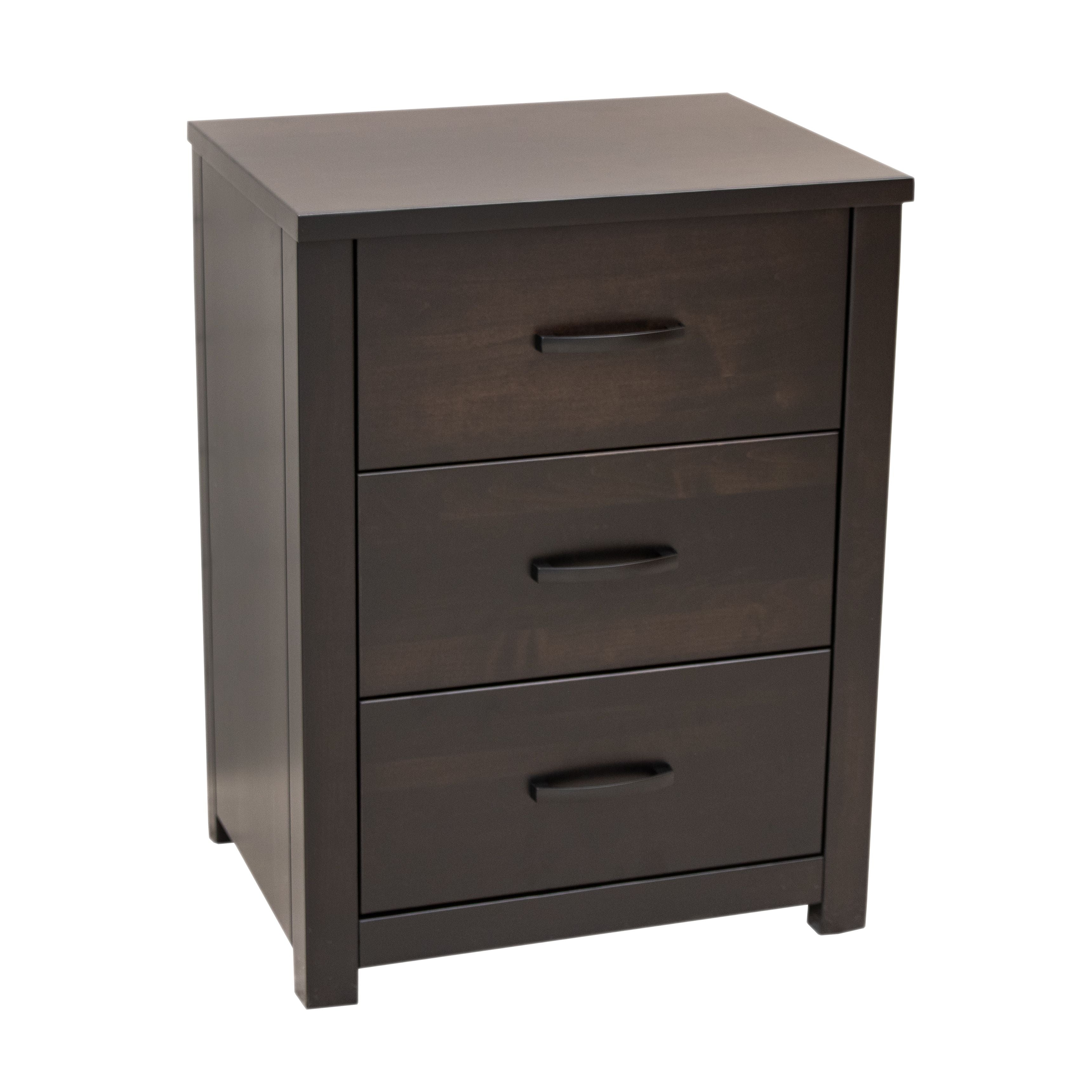 Hudson 3-Drawer Nightstand