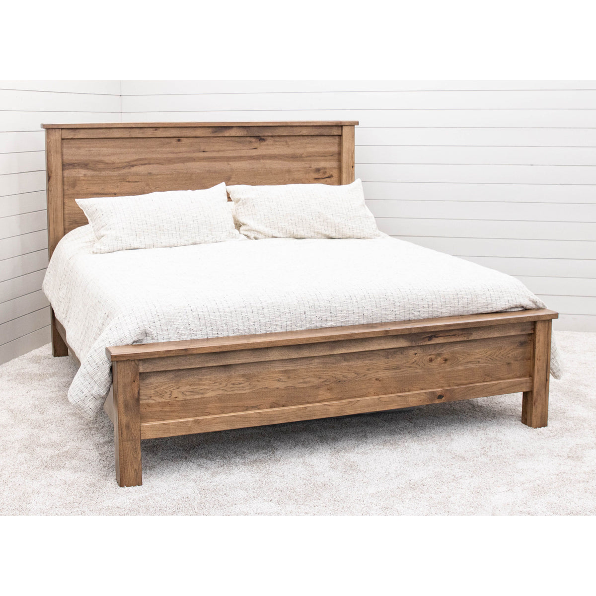 Jackson King Hickory Wood Storage Platform Bed | CO