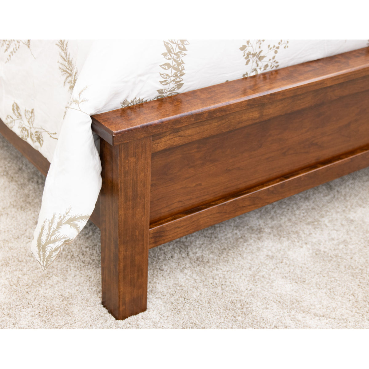 Jackson California King Cherry Wood Storage Platform Bed | ASB