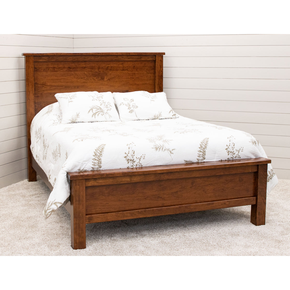 Jackson California King Cherry Wood Storage Platform Bed | ASB