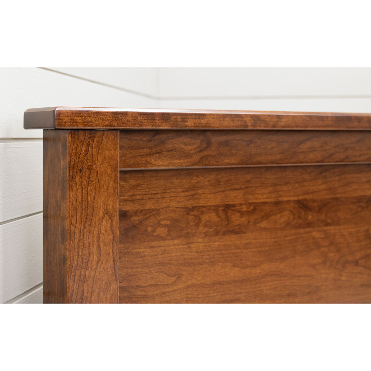 Jackson California King Cherry Wood Storage Platform Bed | ASB