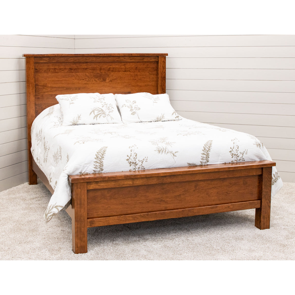 Jackson Queen Cherry Wood Storage Platform Bed | MC
