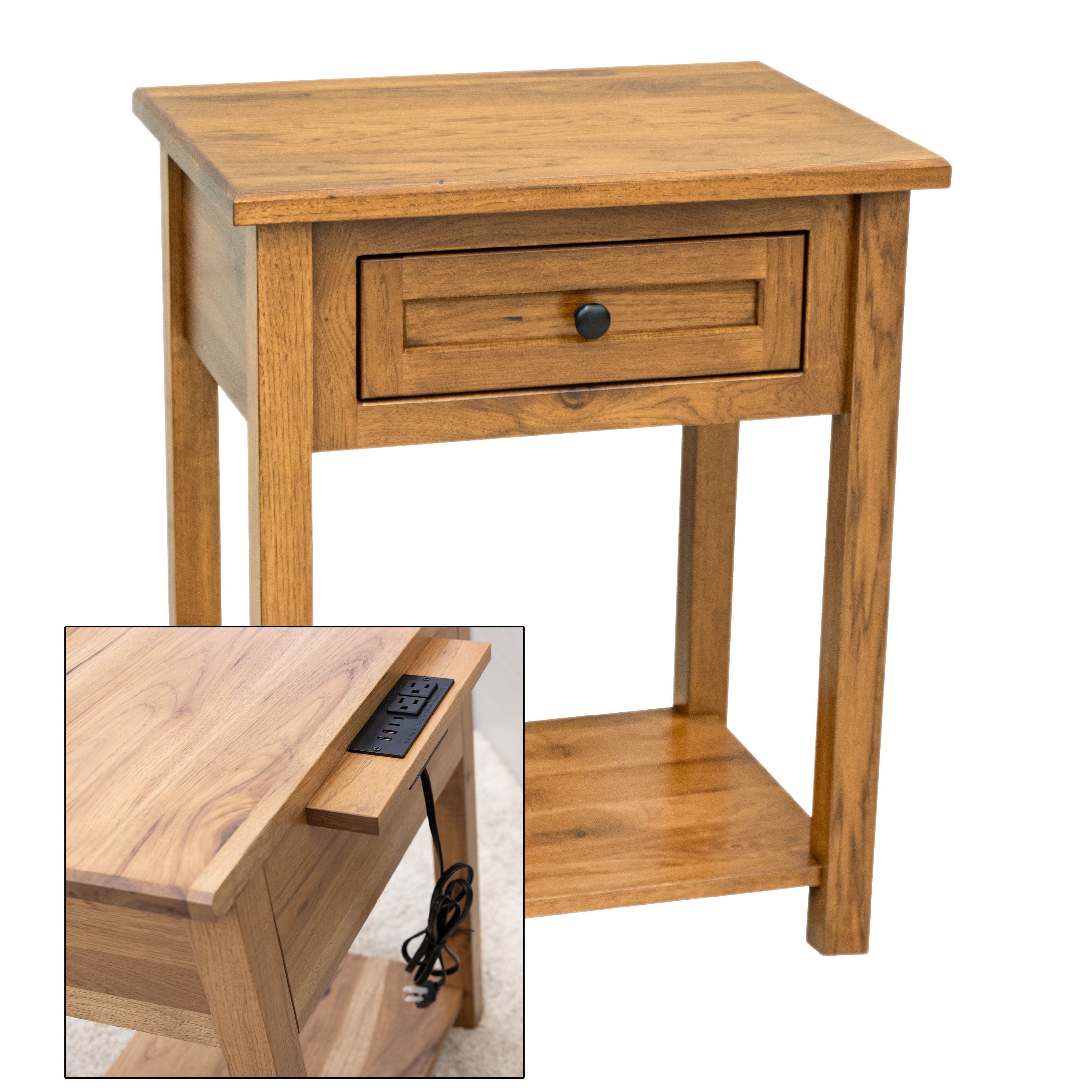 Jackson 1-Drawer, Open Nightstand