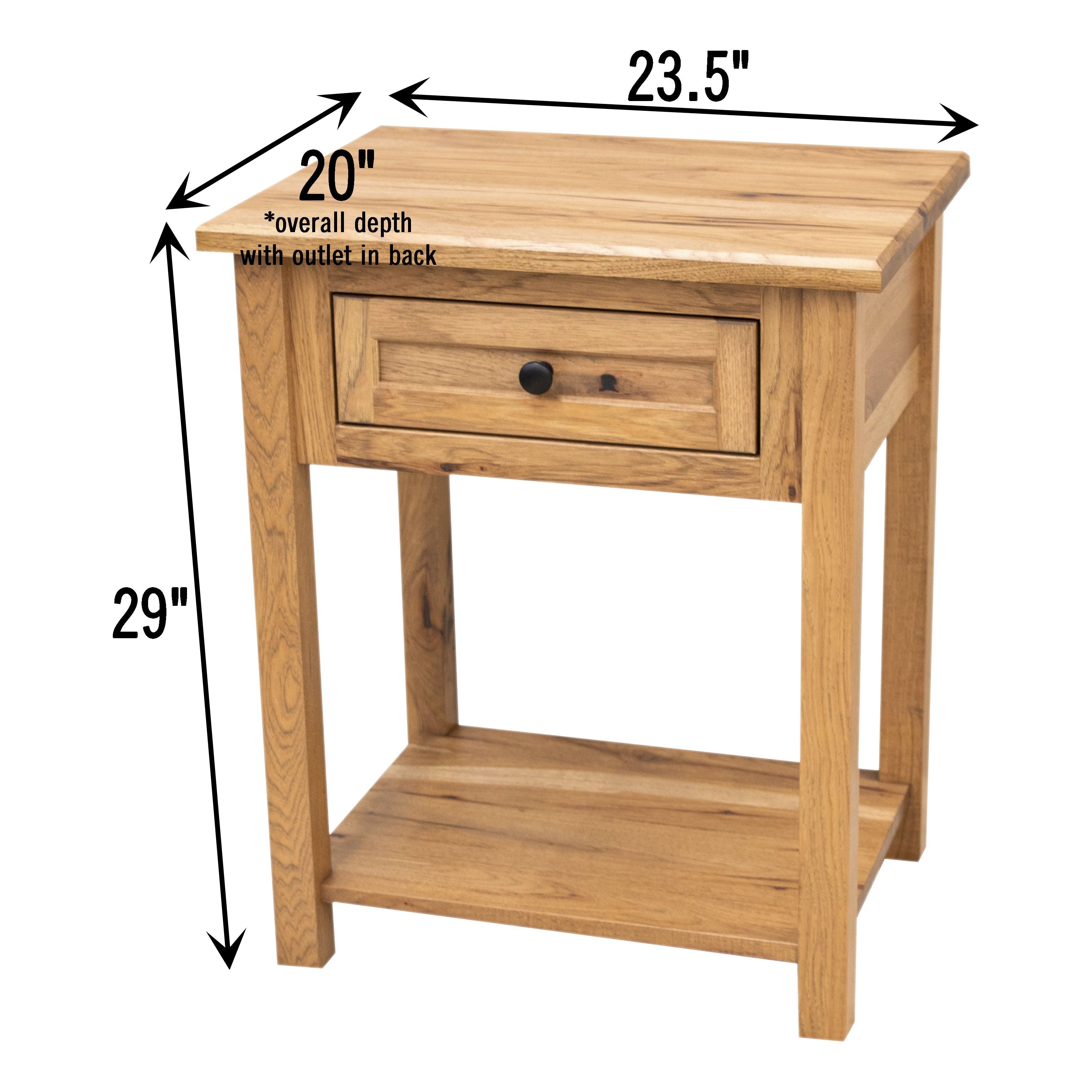 Jackson 1-Drawer, Open Nightstand