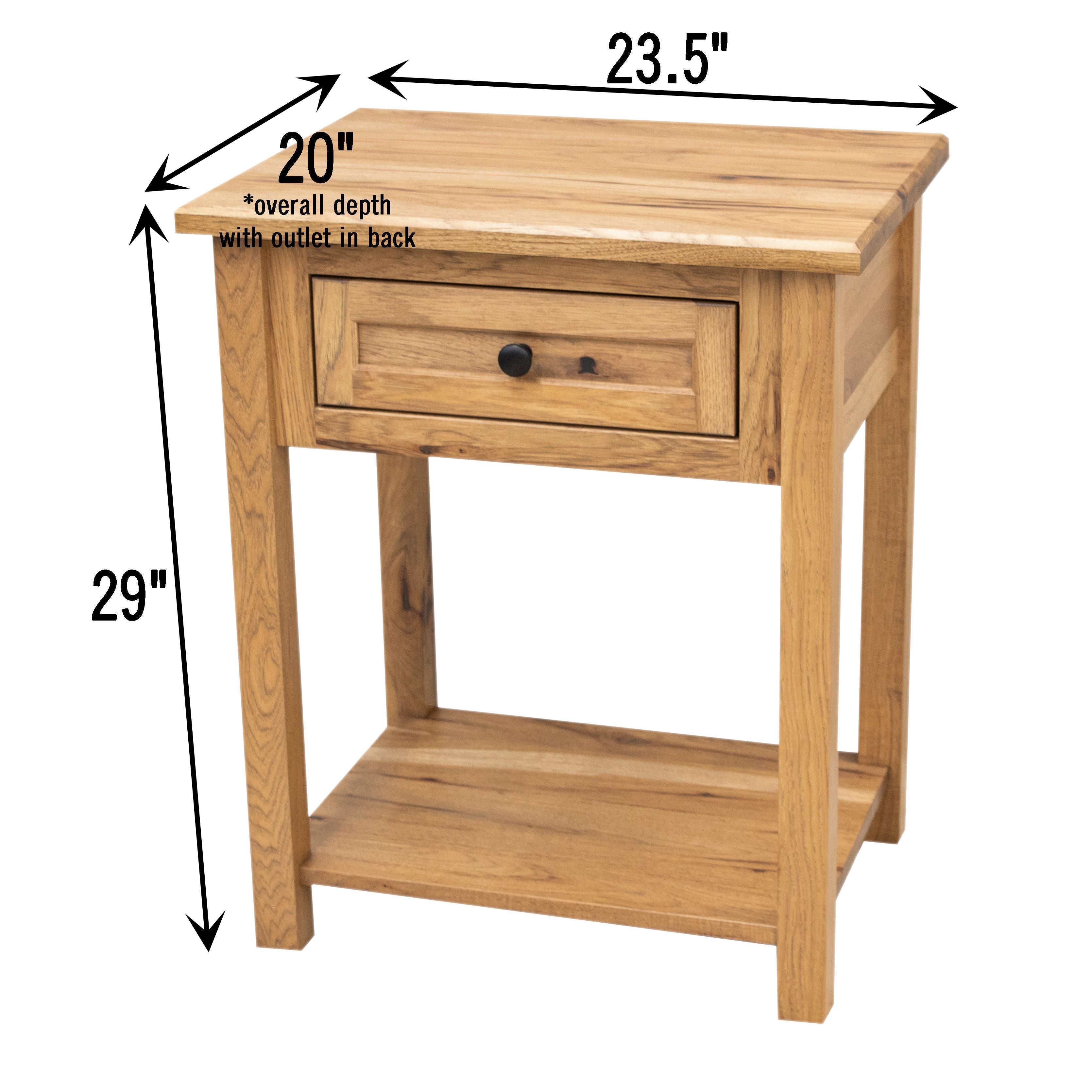 Jackson 1-Drawer, Open Nightstand