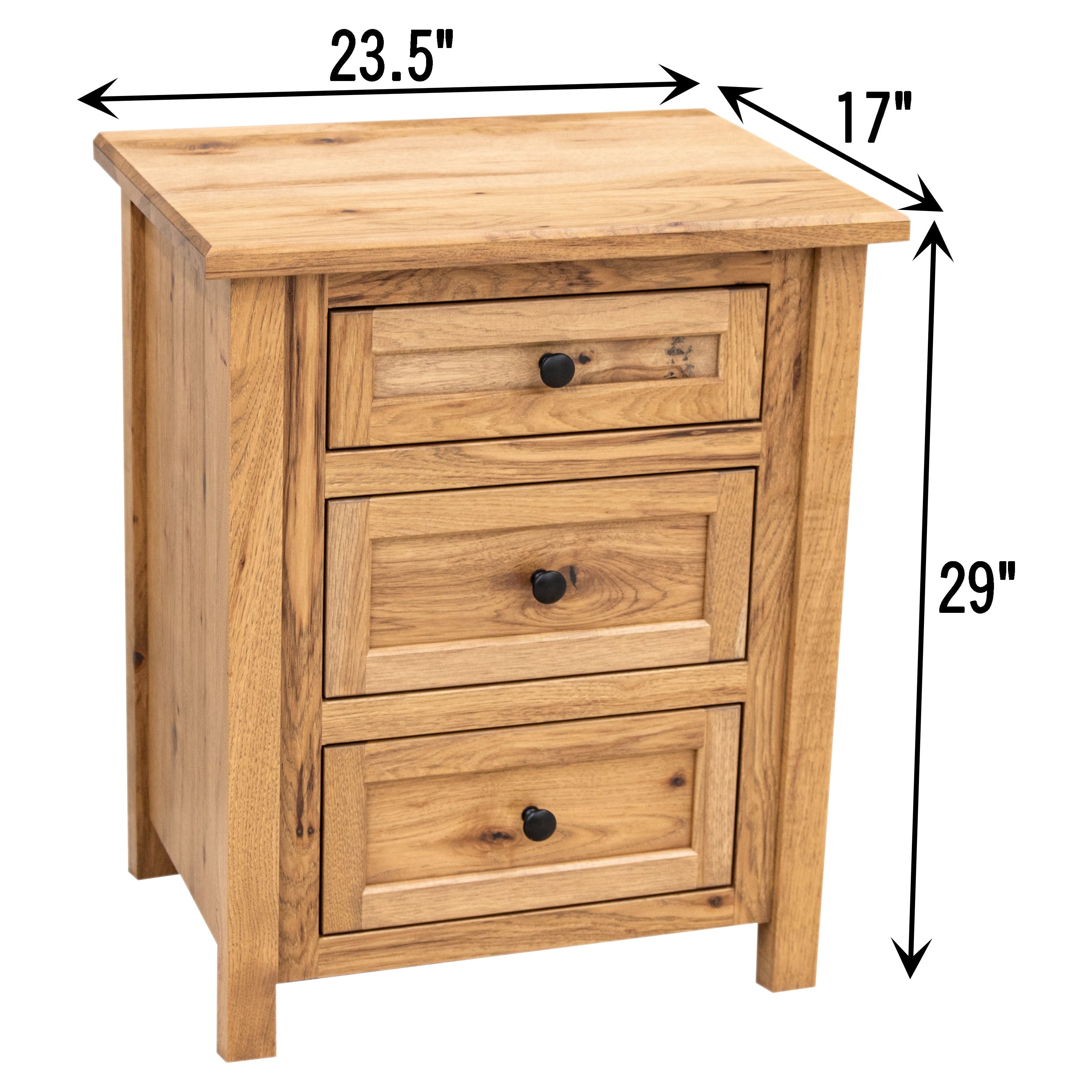 Jackson 3-Drawer Nightstand