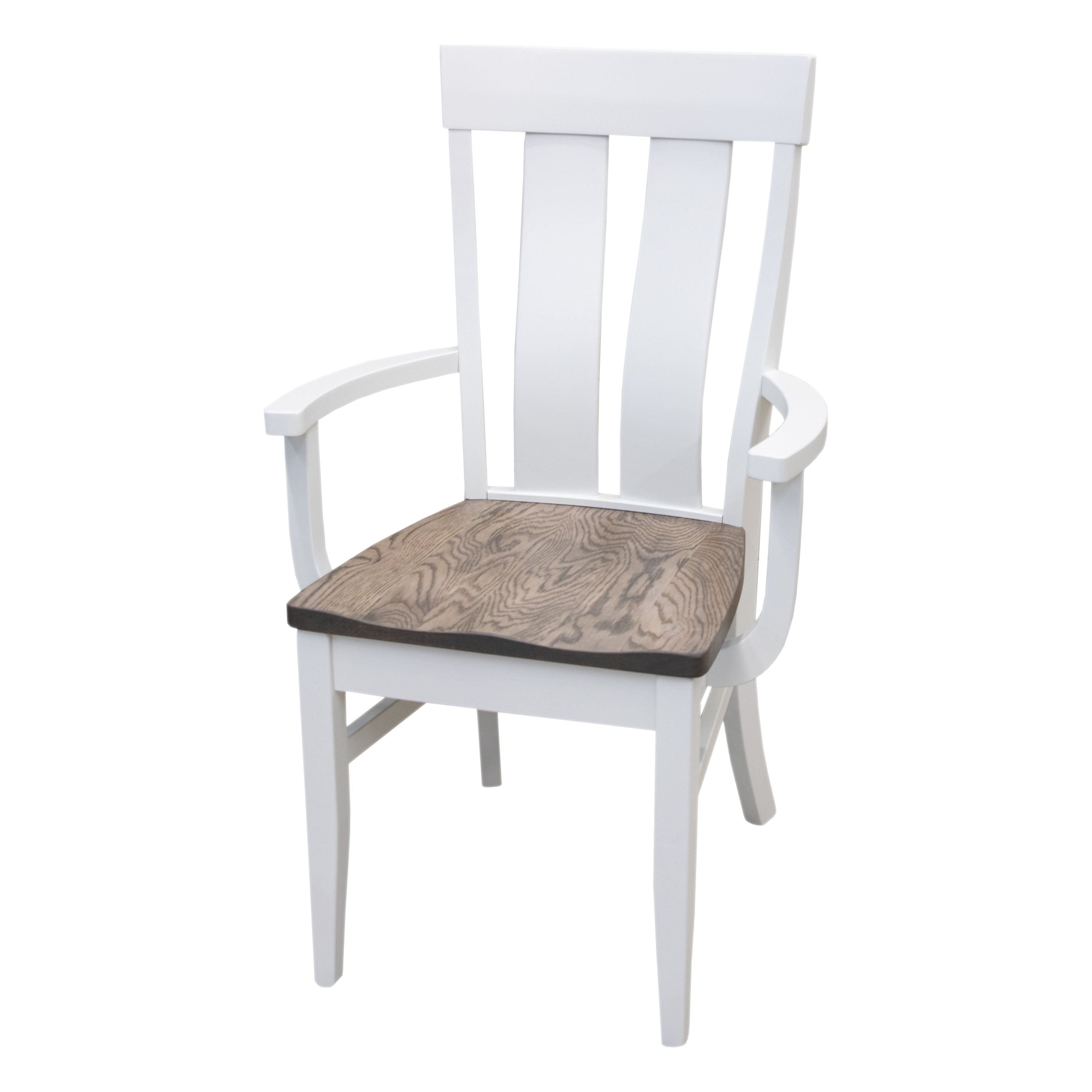 Kinglet White & Wood Arm Dining Chair | M-DW&RWO-GRB