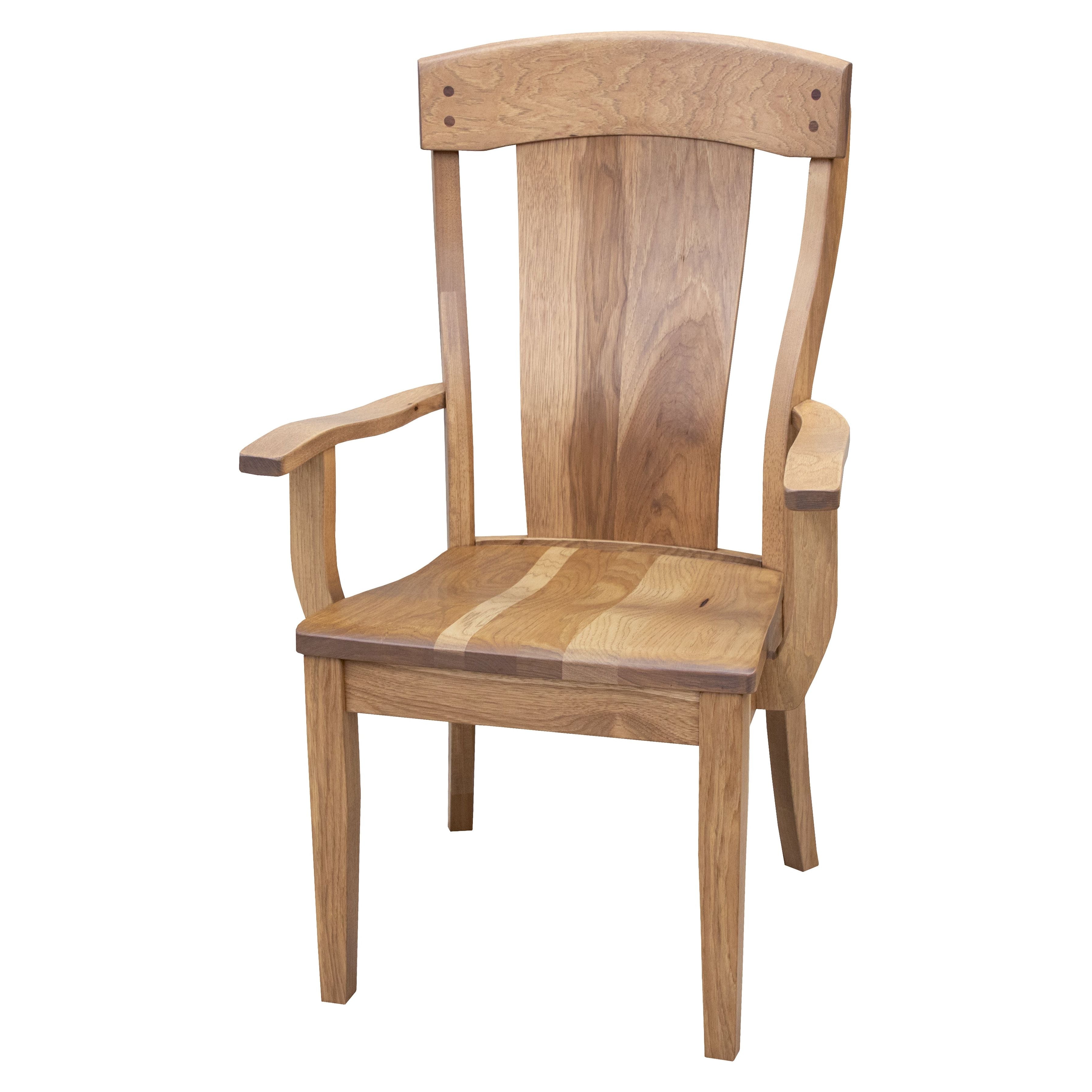 Kowan Hickory Wood Arm Dining Chair | WB
