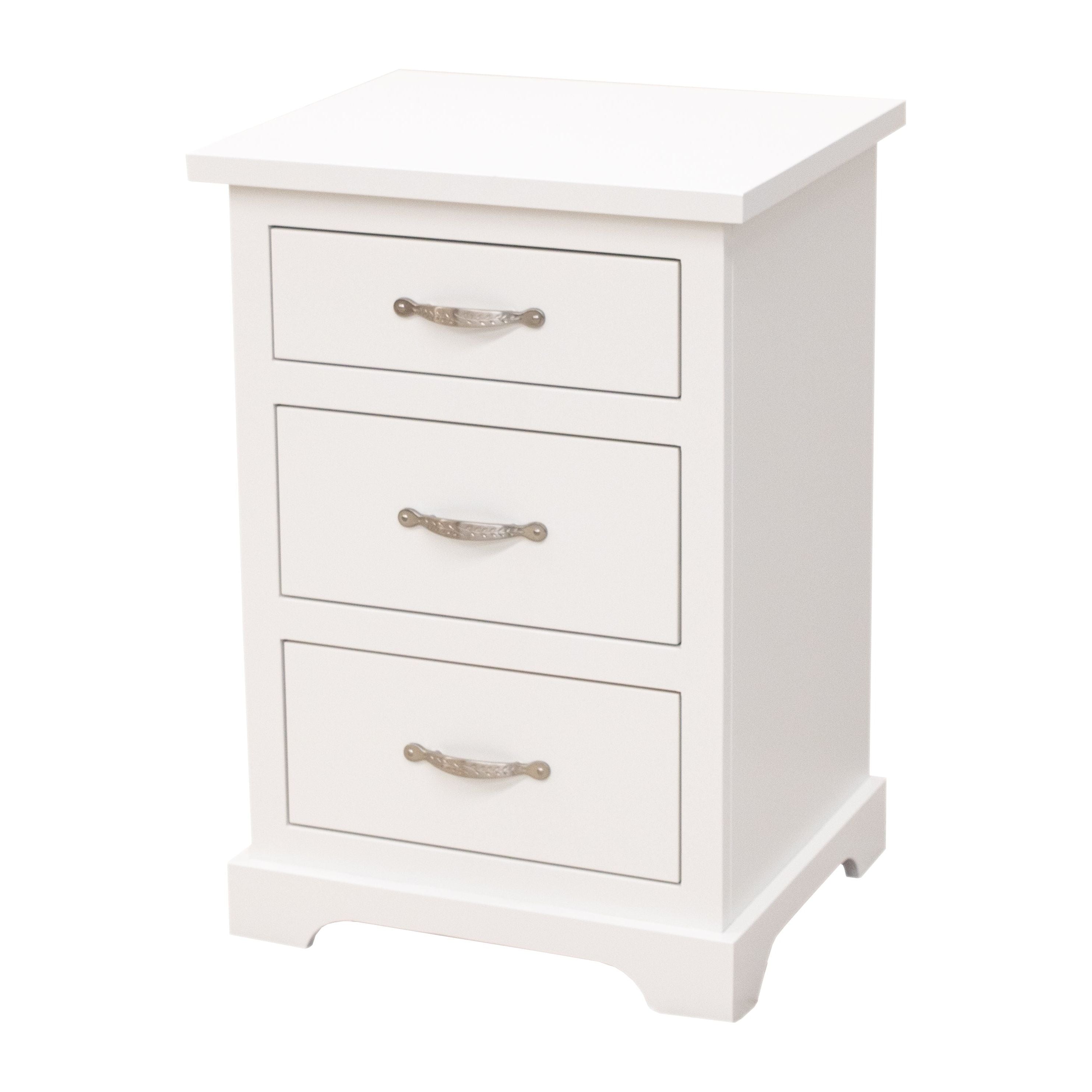 Lakeport 3-Drawer Maple Wood Nightstand | DW