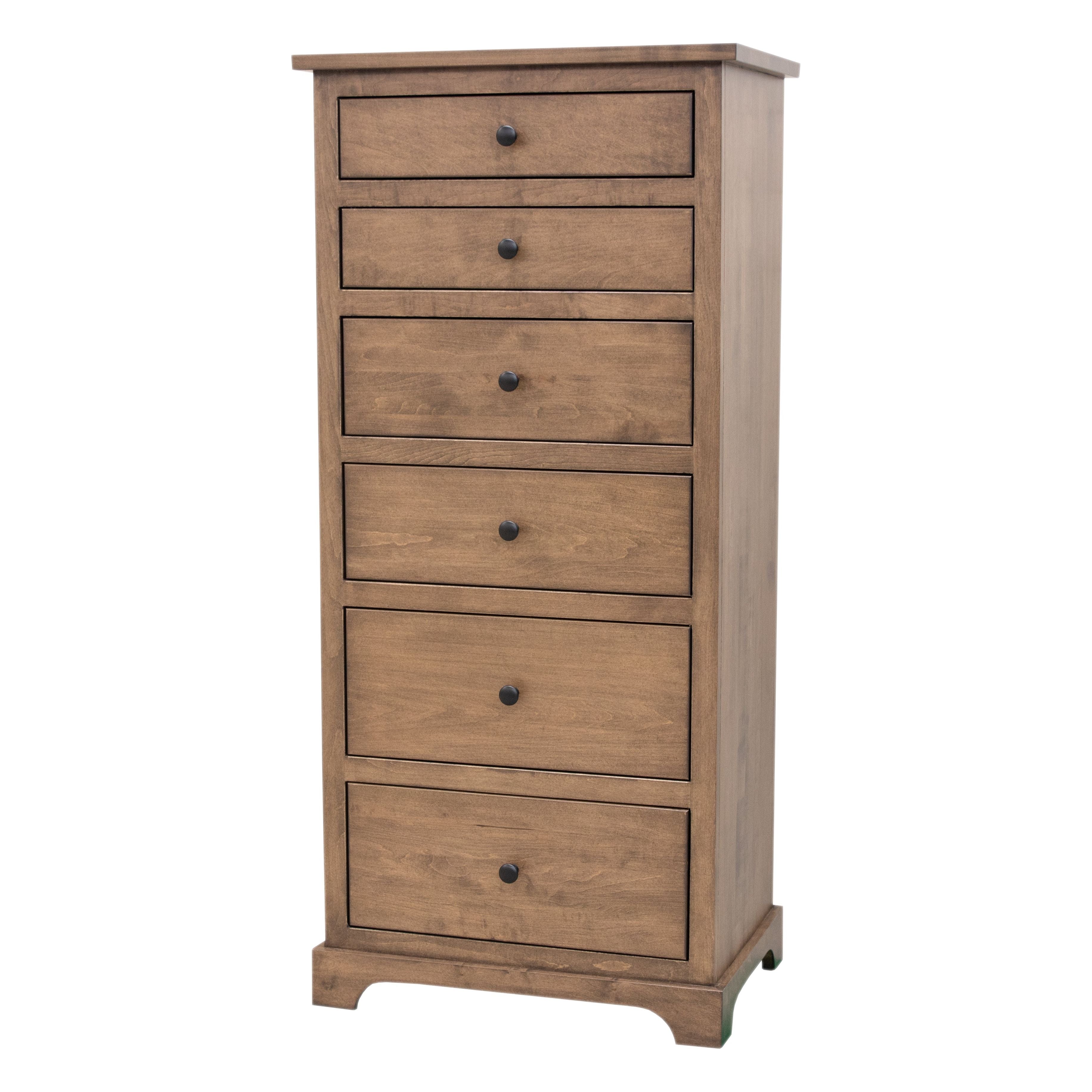 Lakeport 6-Drawer Maple Wood Lingerie Dresser | CO