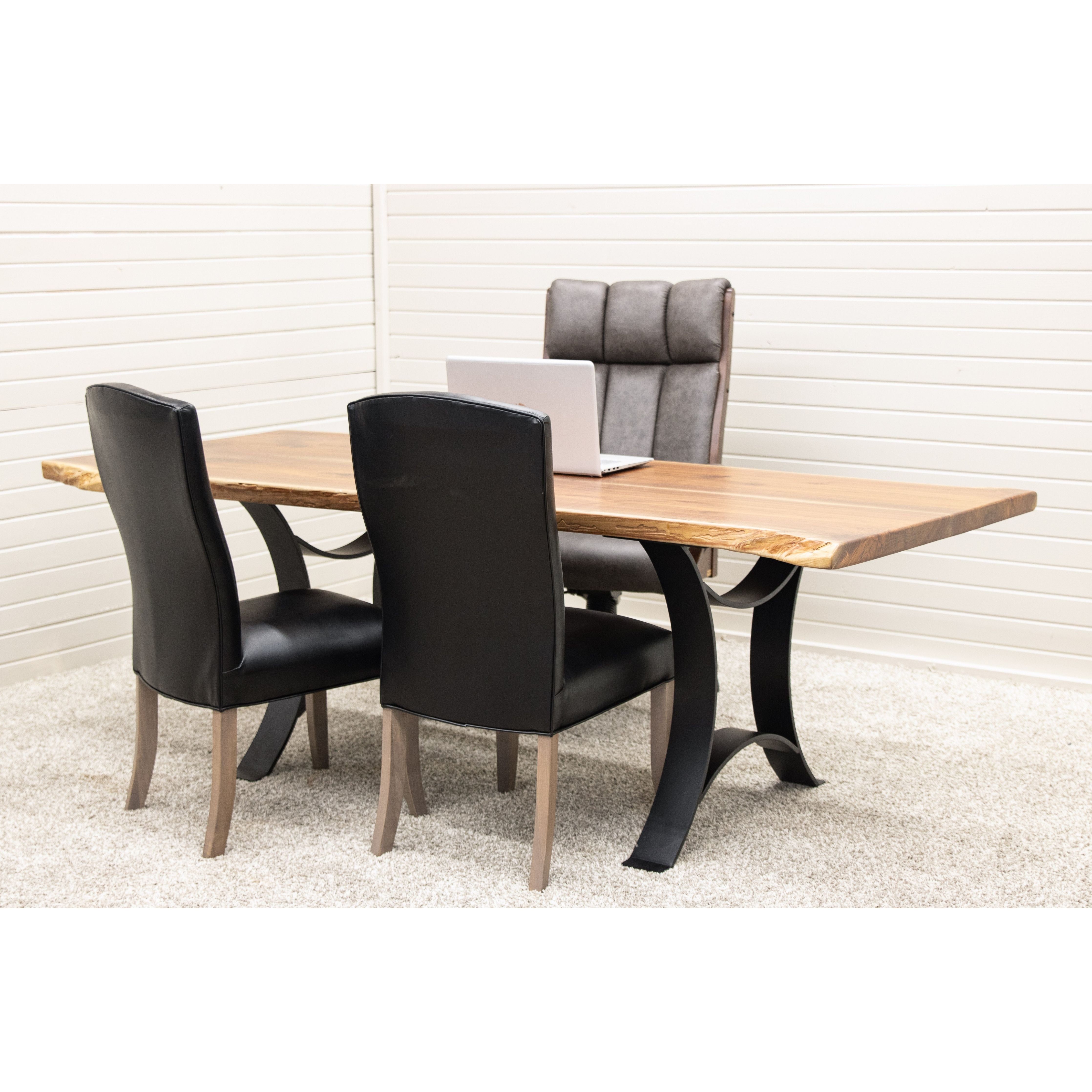 Park View Black Faux Leather Chair