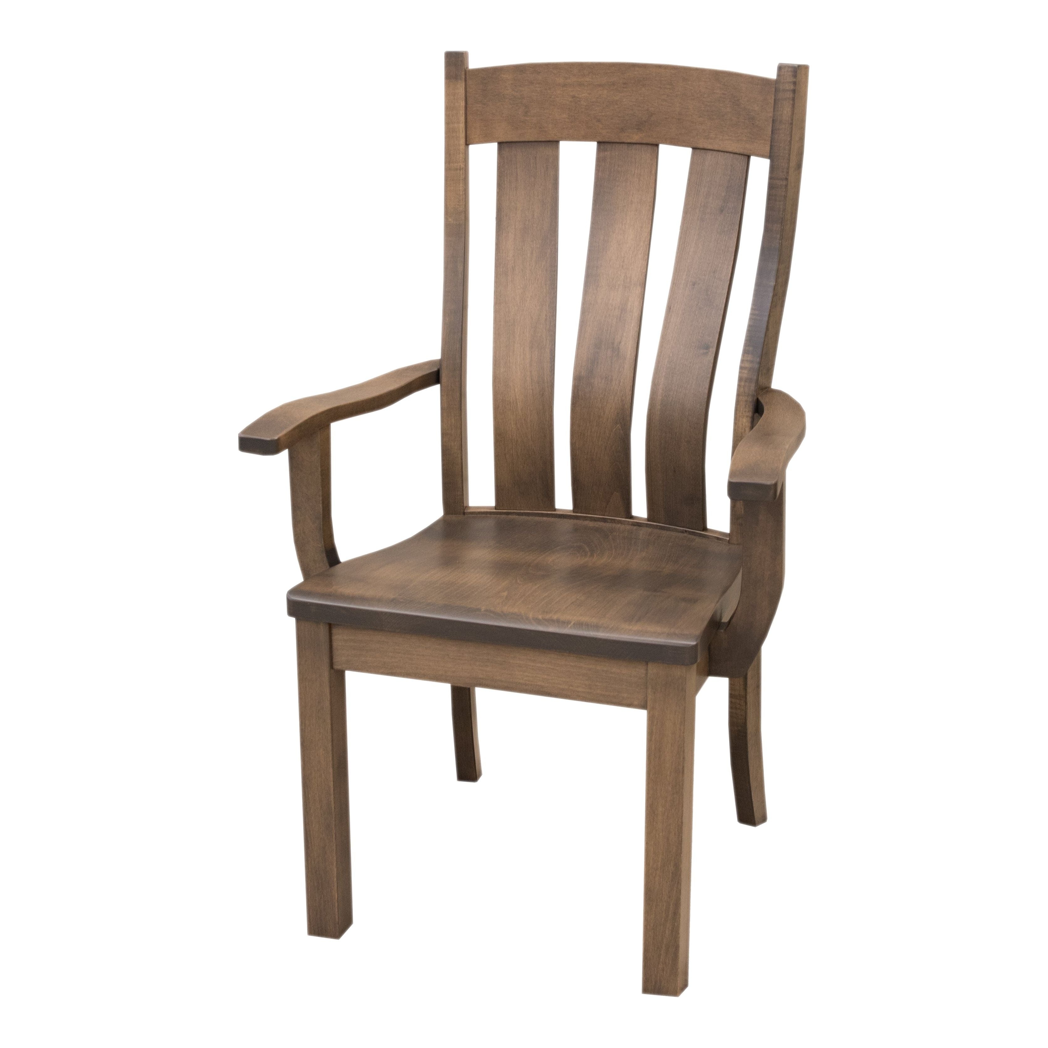 Logan Maple Wood Arm Dining Chair | CO