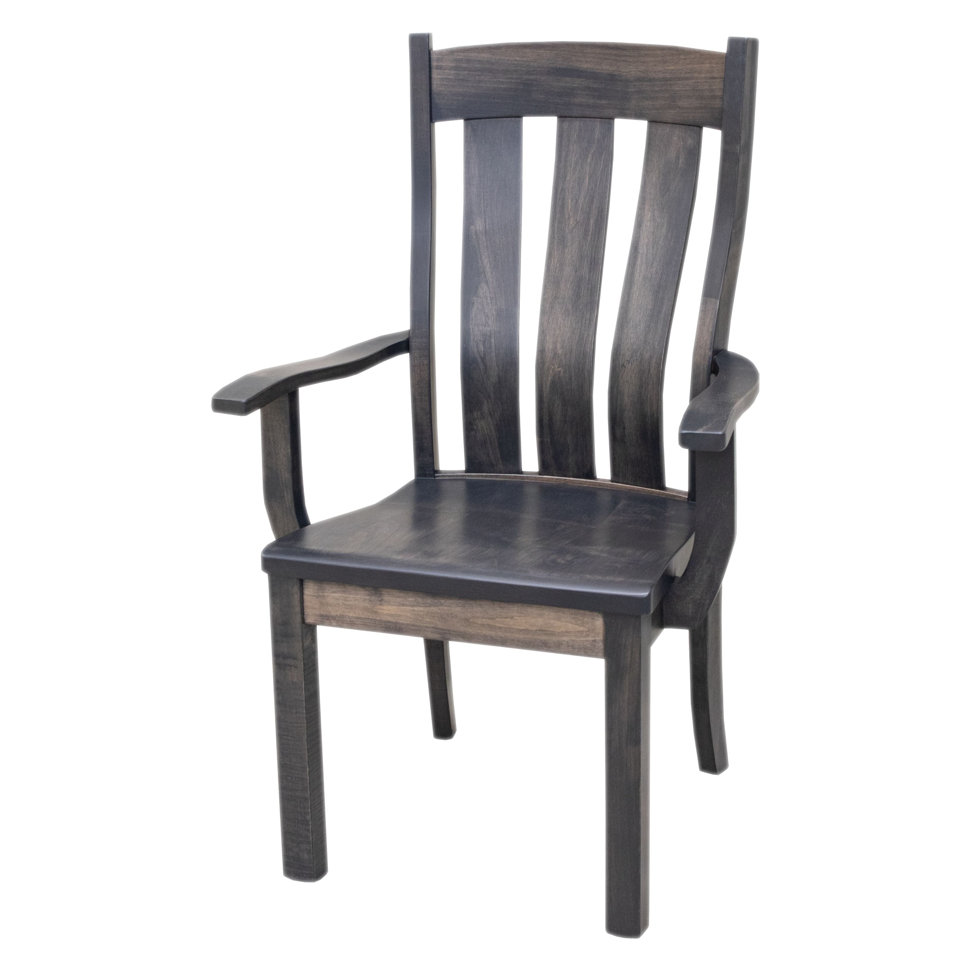 Shaker Mid Century Gray Maple Wood Dining Table Set for 6