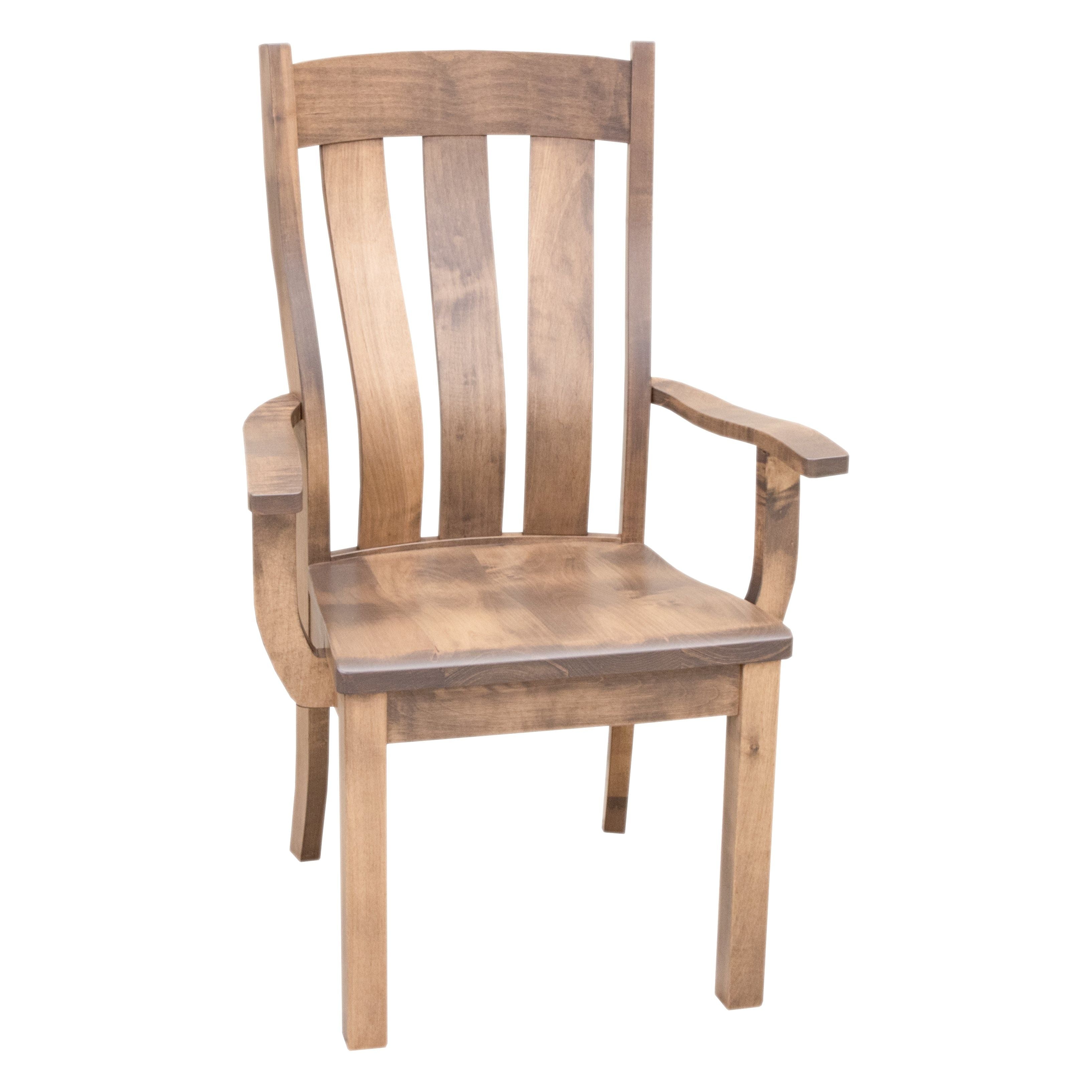 Logan Maple Wood Arm Dining Chair | WB