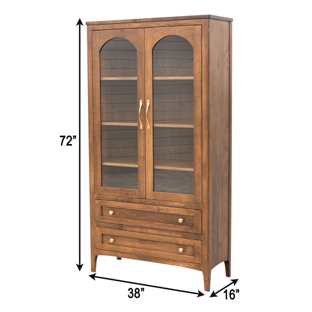 Manchester Elm Wood Display Cabinet | MC
