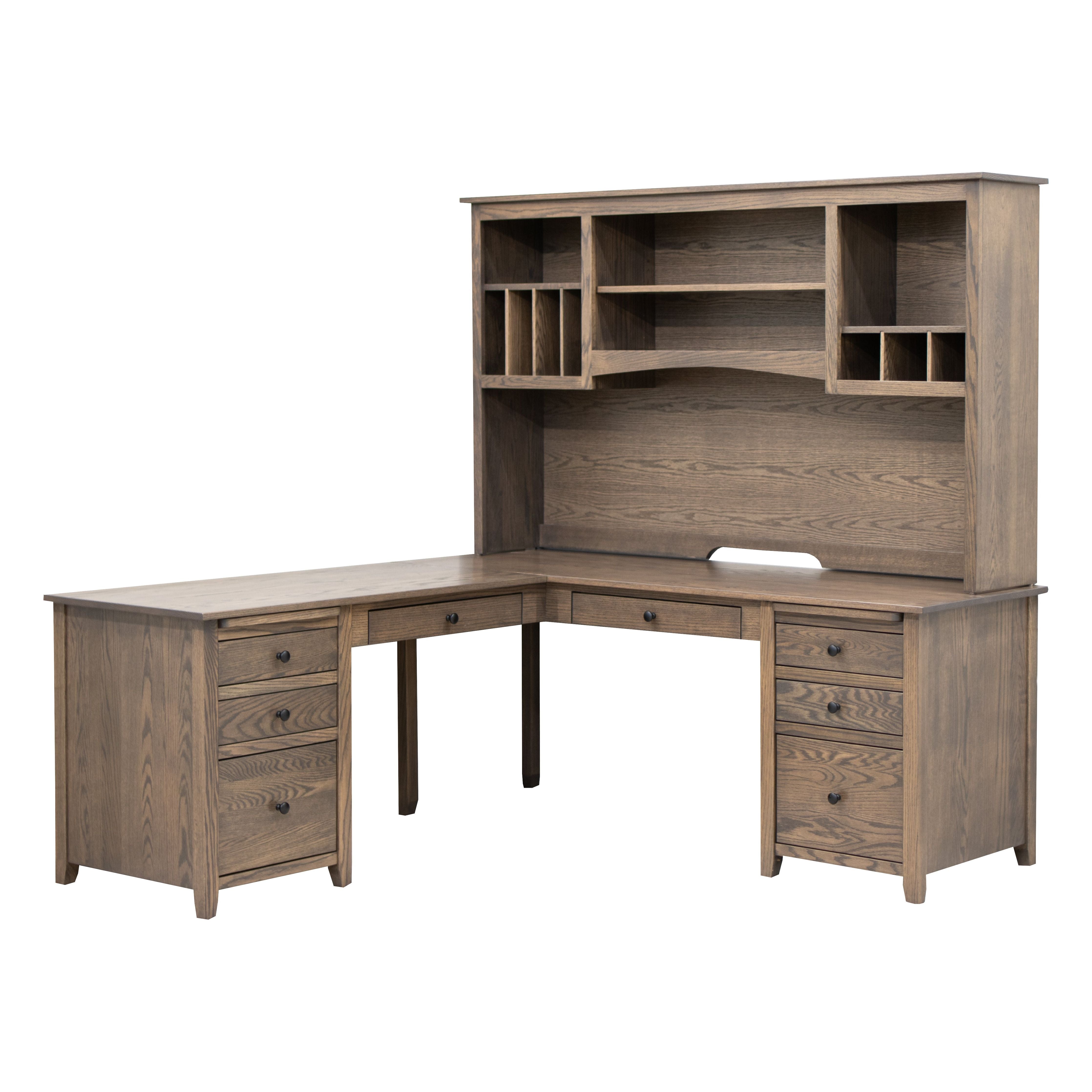 Manhattan L-Desk w/ Hutch Top