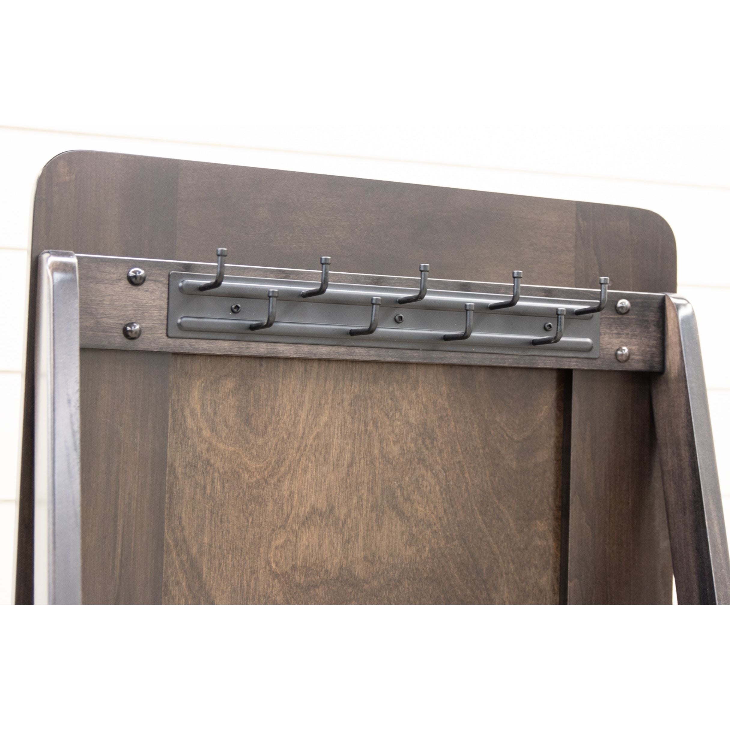 Milano Maple Wood Revolving Storage Leaner Mirror | DK