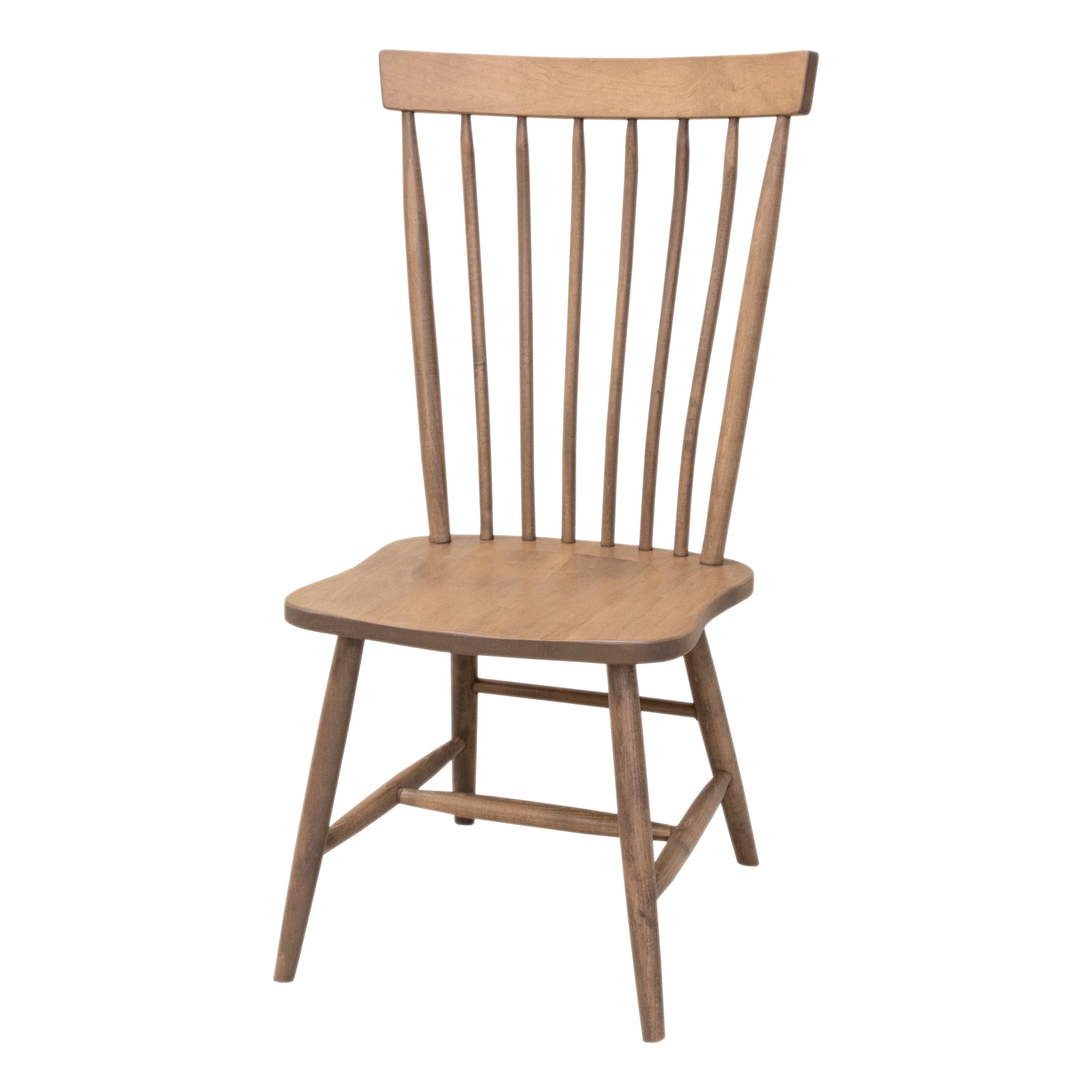 Amish Turned Leg Maple Wood Dining Set for 6