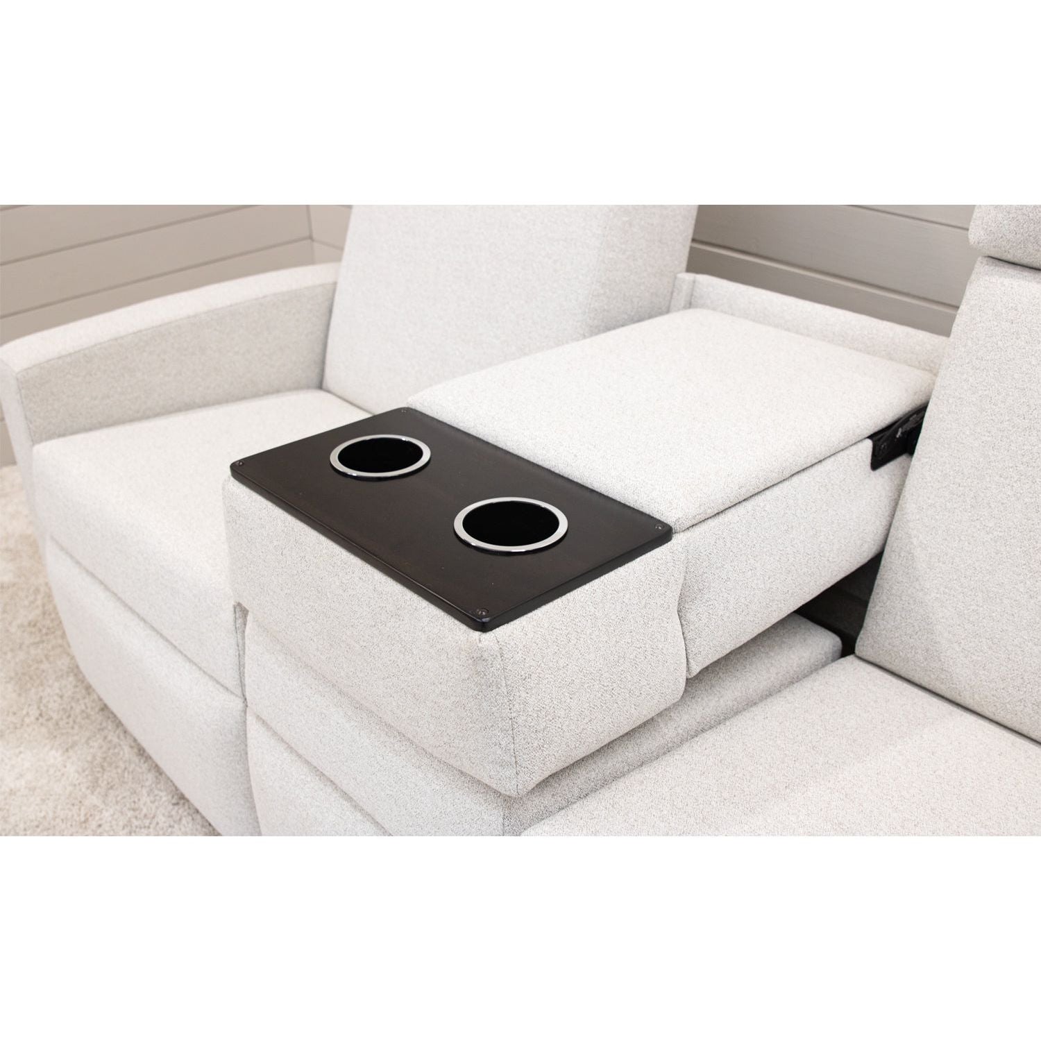 Modern Shaker White Reclining Sofa | 23-13