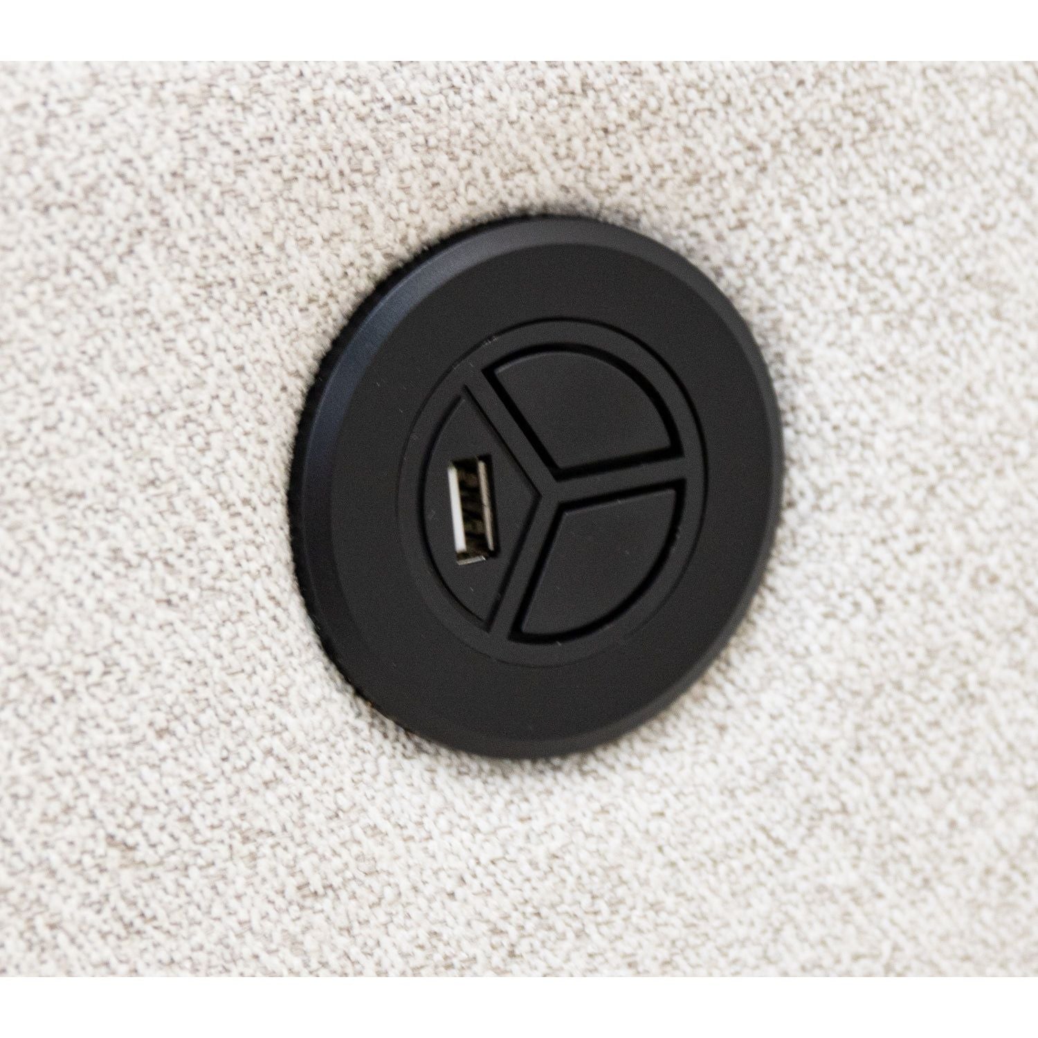 Modern Shaker White Reclining Sofa | 23-13